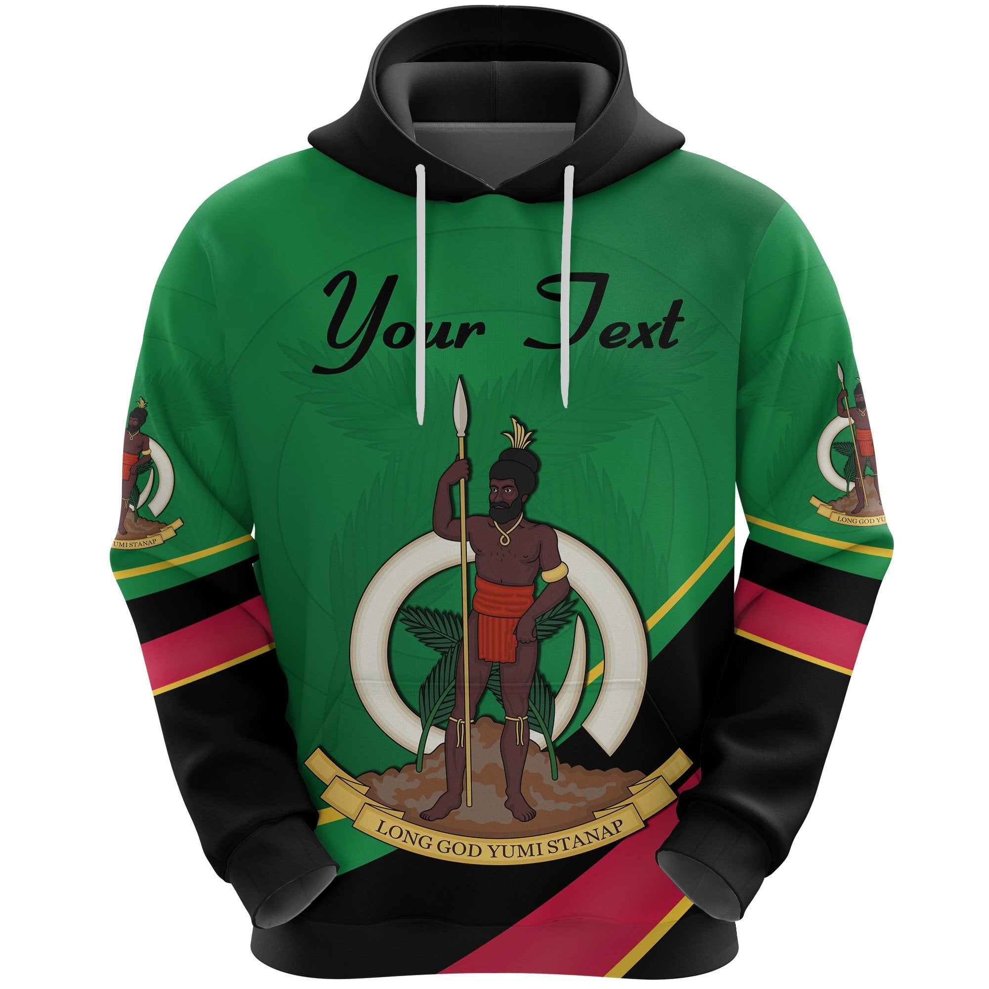 (Custom Personalised) Vanuatu Rugby Hoodie Simple Style - Vibe Hoodie Shop