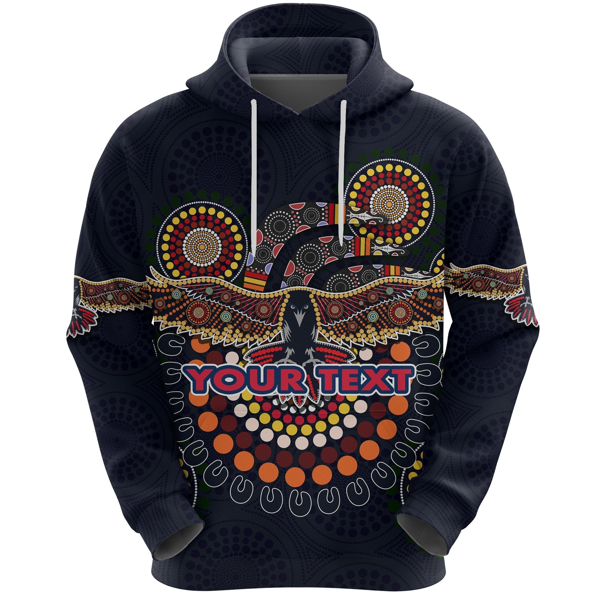 (Custom Personalised) Adelaide Hoodie Indigenous Crows - Vibe Hoodie Shop