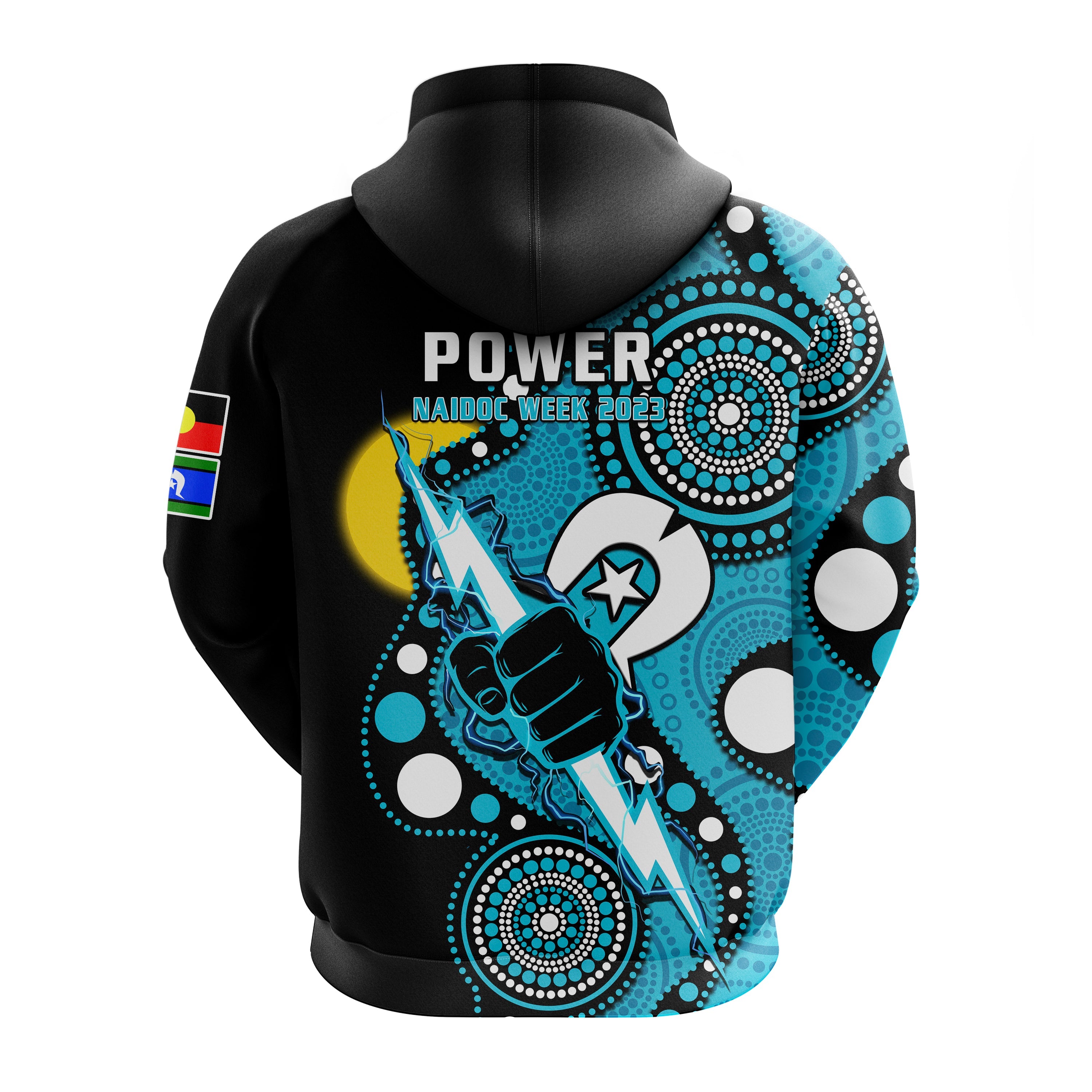Port Adelaide Football NAIDOC 2023 Hoodie For Our Elders Indigenous Art - Vibe Hoodie Shop