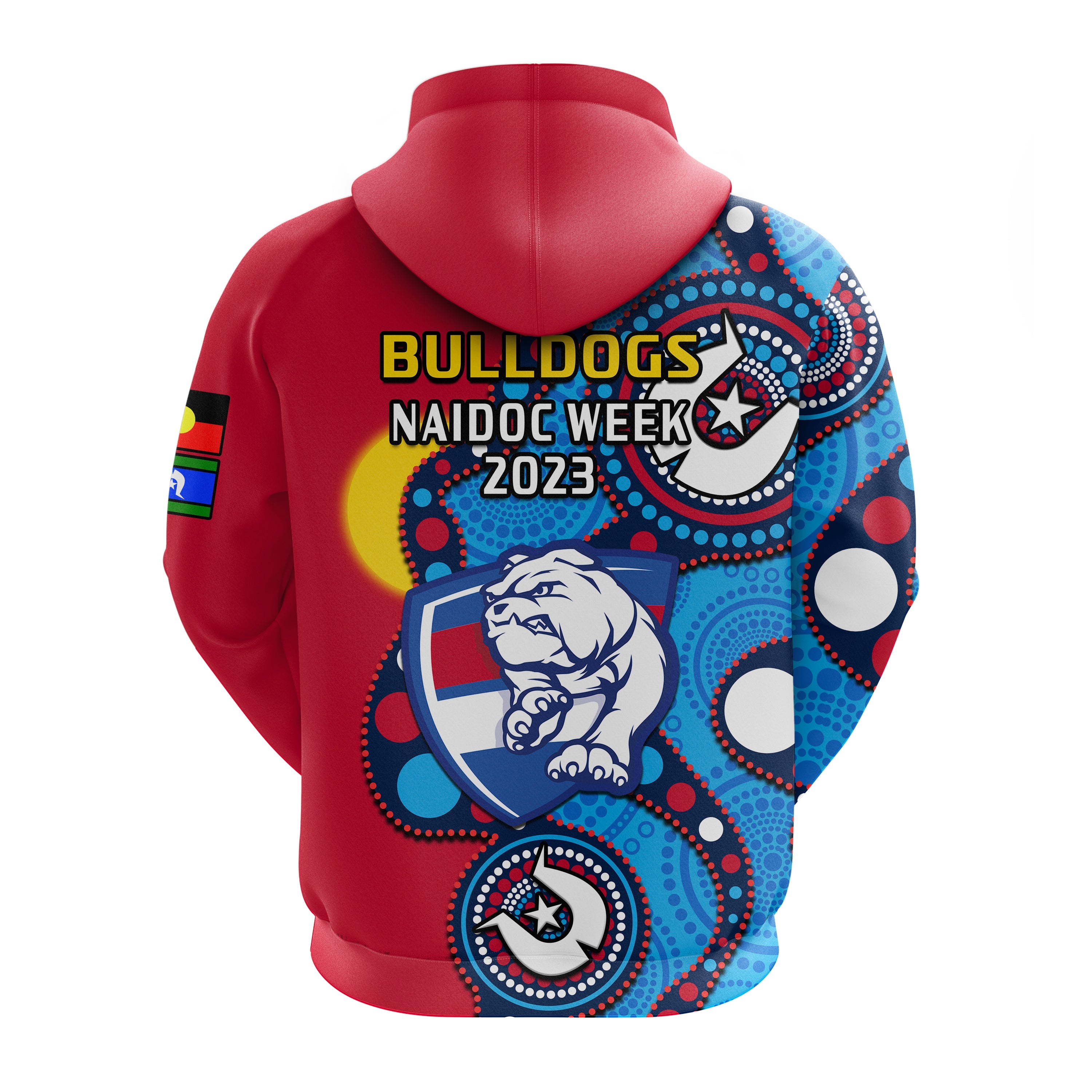 Western Bulldogs Football NAIDOC 2023 Hoodie Indigenous For Our Elders - Vibe Hoodie Shop