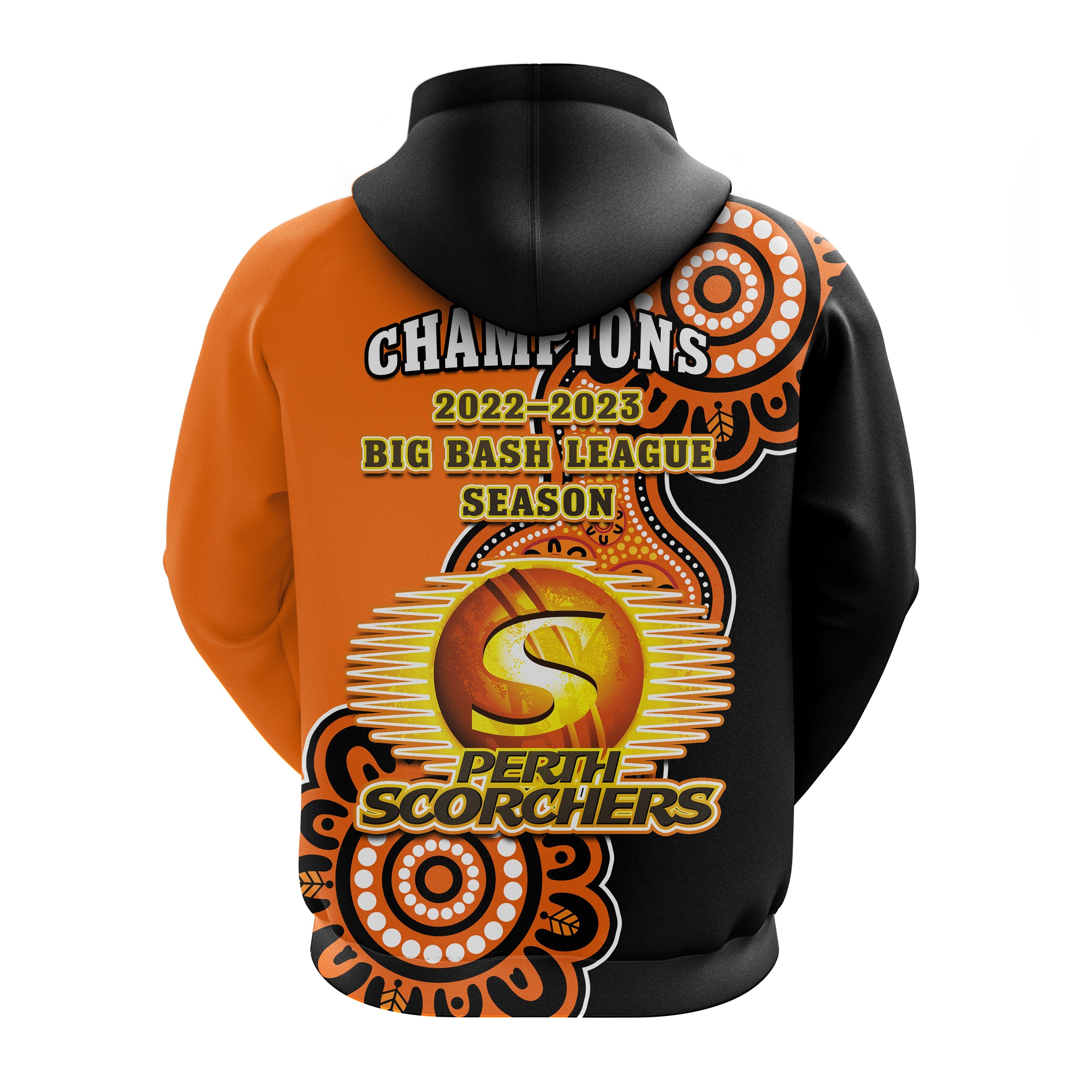 Perth Scorchers Cricket Hoodie We Are The Champions Aboriginal - Vibe Hoodie Shop