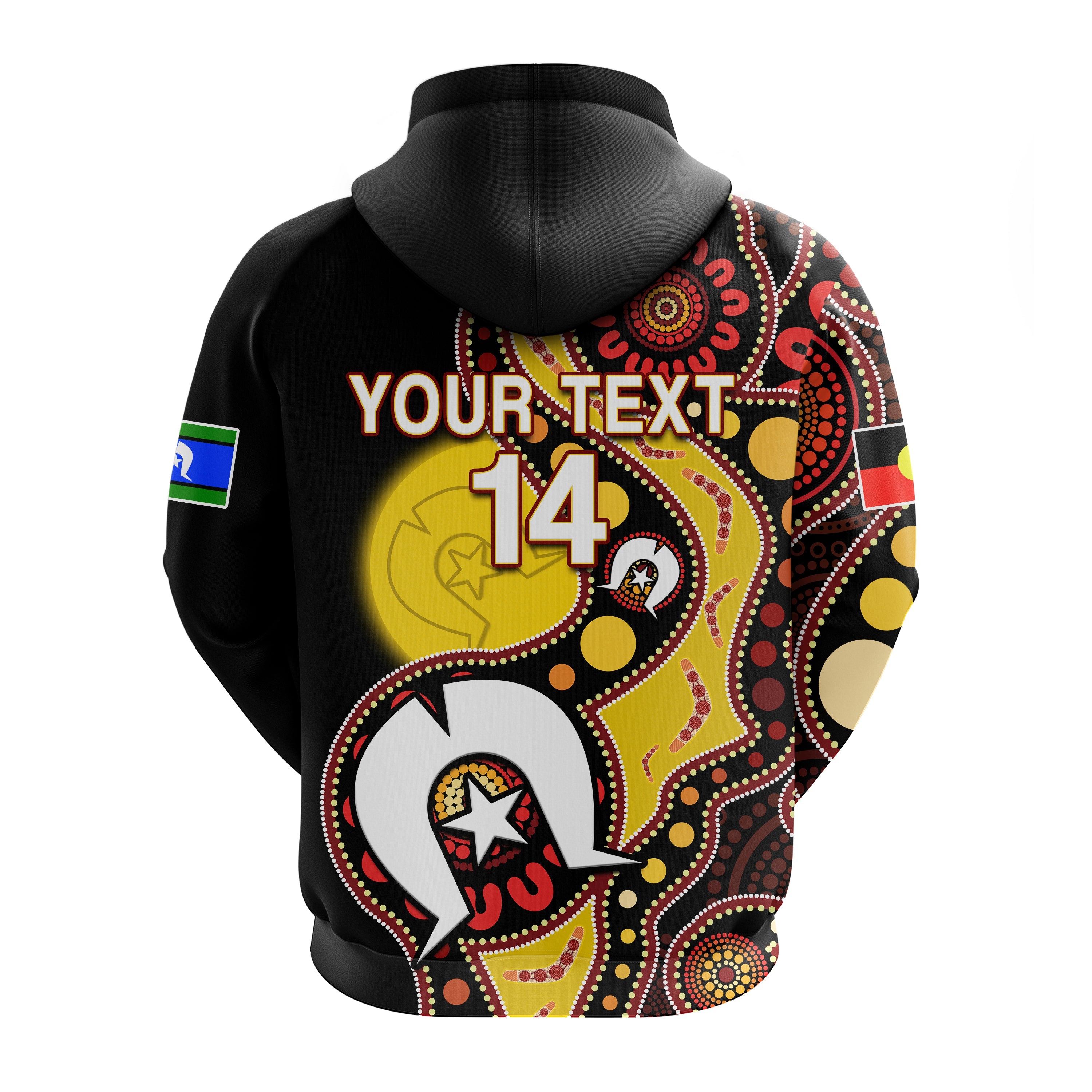 (Custom Text And Number) Australia NAIDOC Week 2023 Hoodie Indigenous For Our Elders - Vibe Hoodie Shop