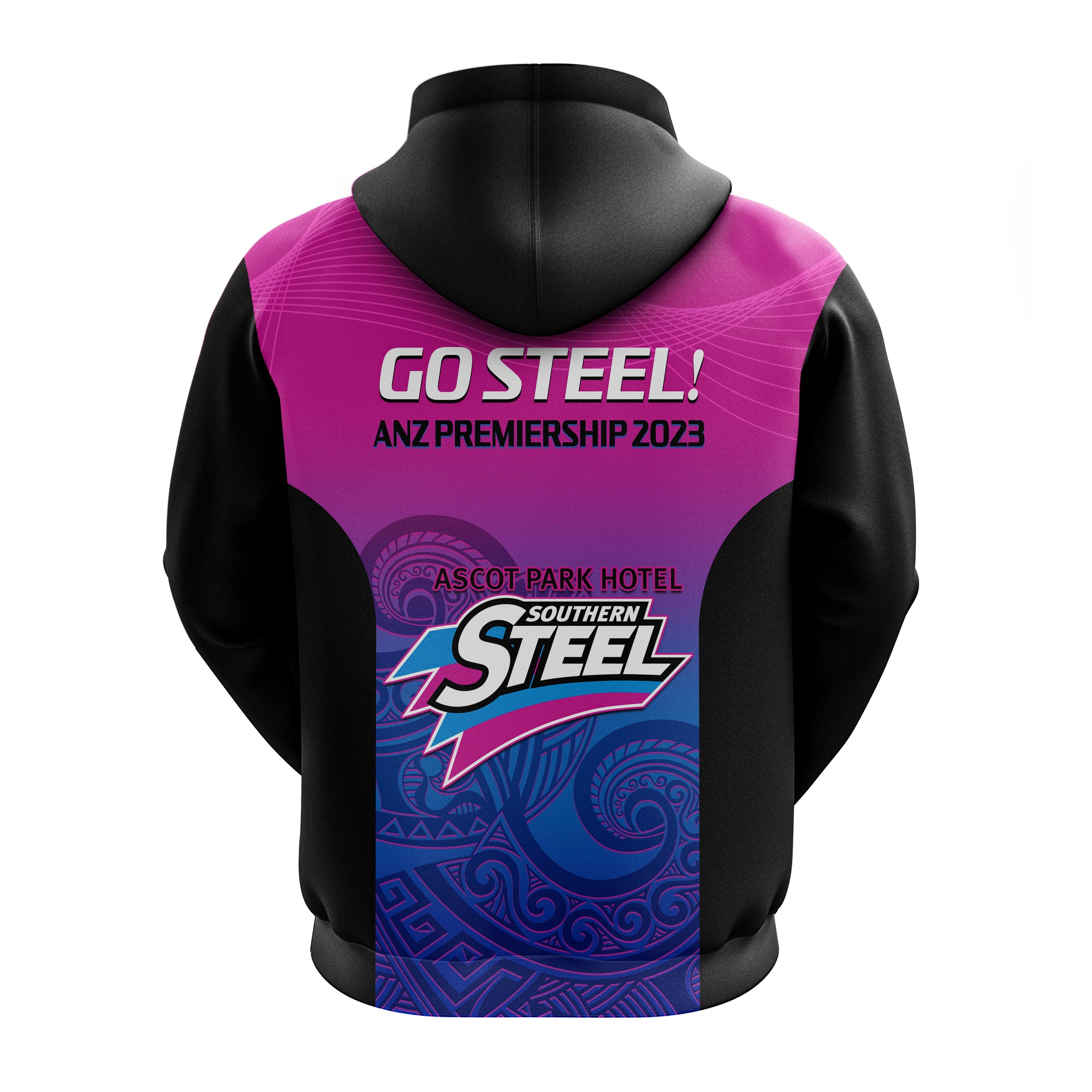 Aotearoa Netball Hoodie Southern Steel 2023 ANZ Premiership - Vibe Hoodie Shop