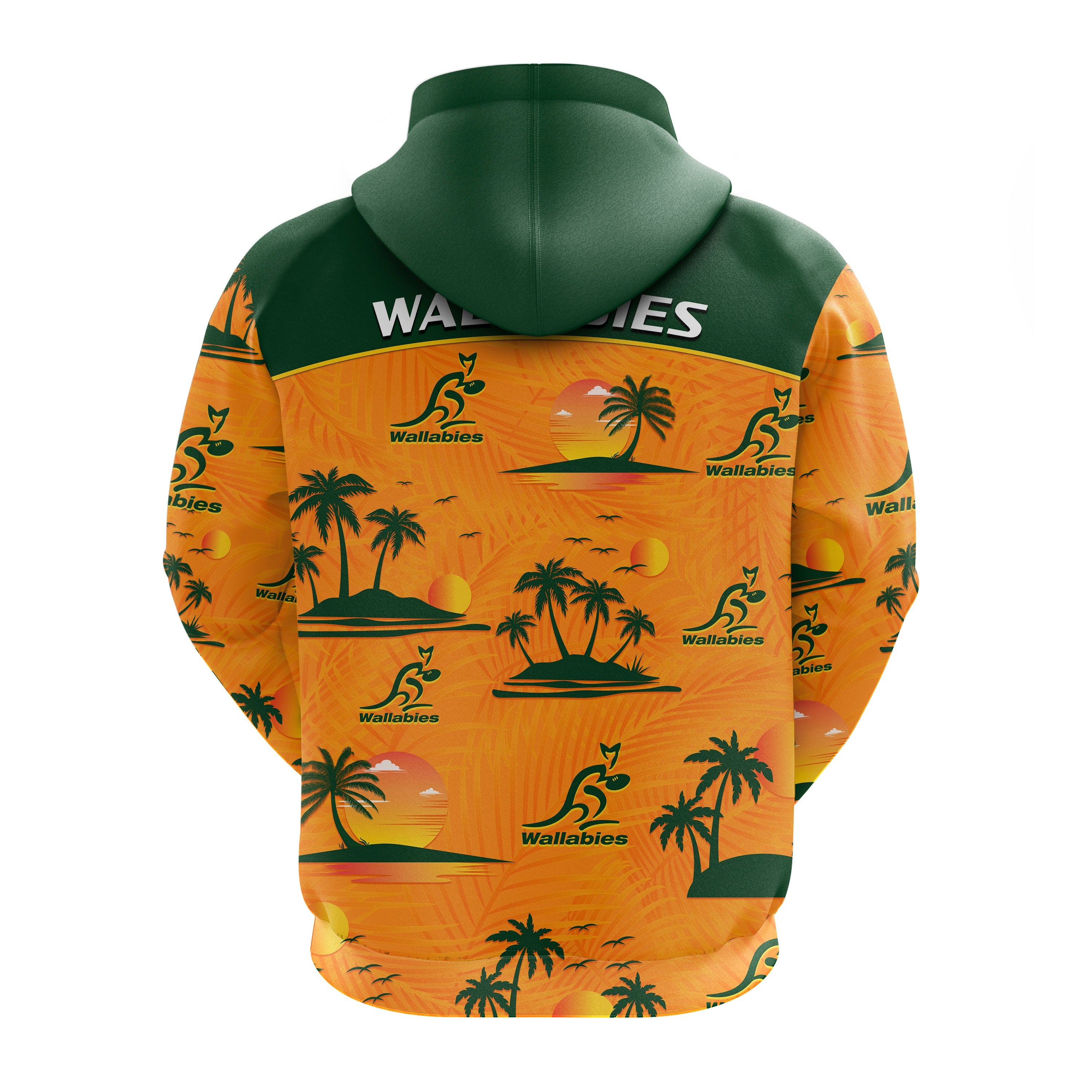 Wallabies Australian Rugby Hoodie Hawaii Style - Vibe Hoodie Shop