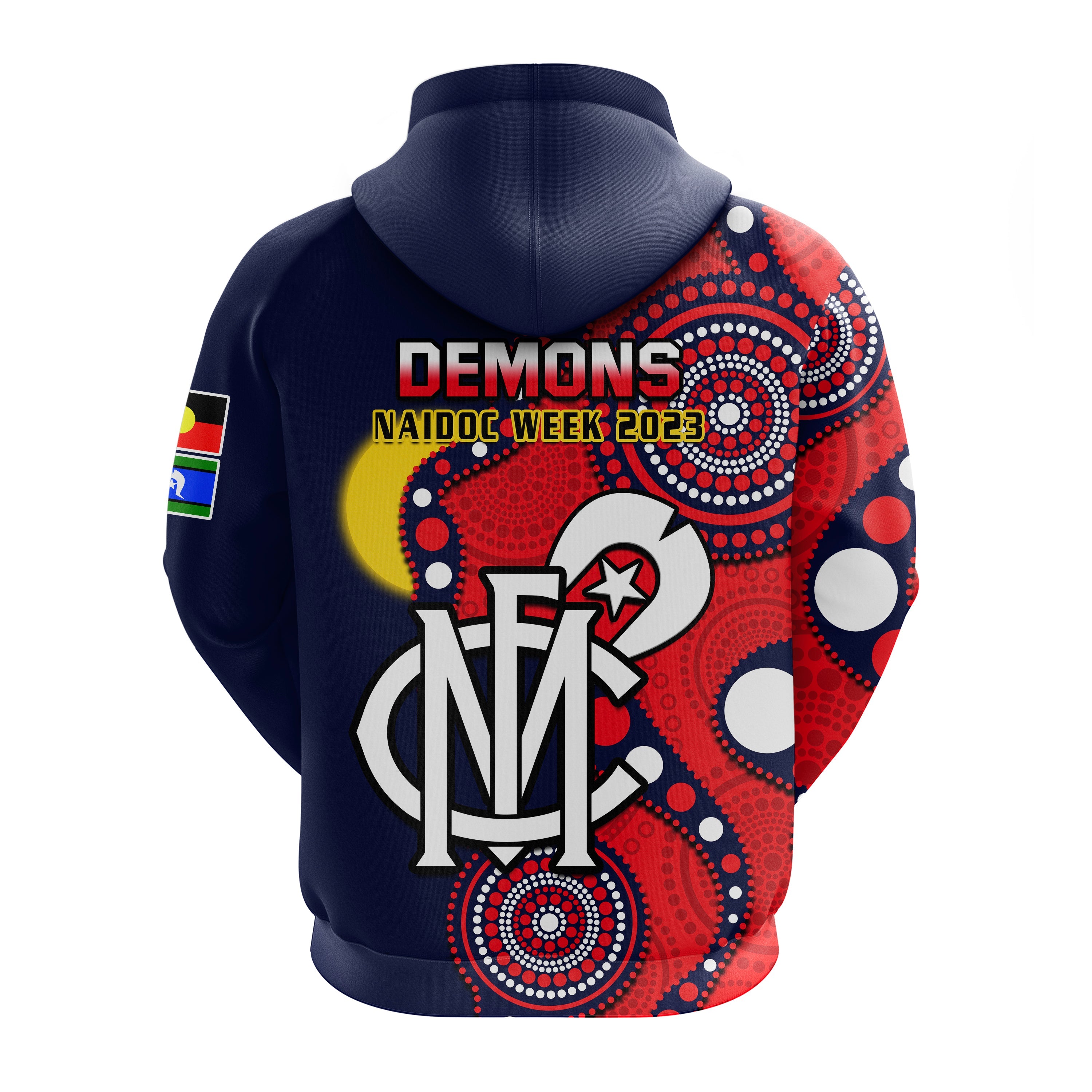 Melbourne Football NAIDOC 2023 Hoodie Demons For Our Elders Indigenous - Vibe Hoodie Shop