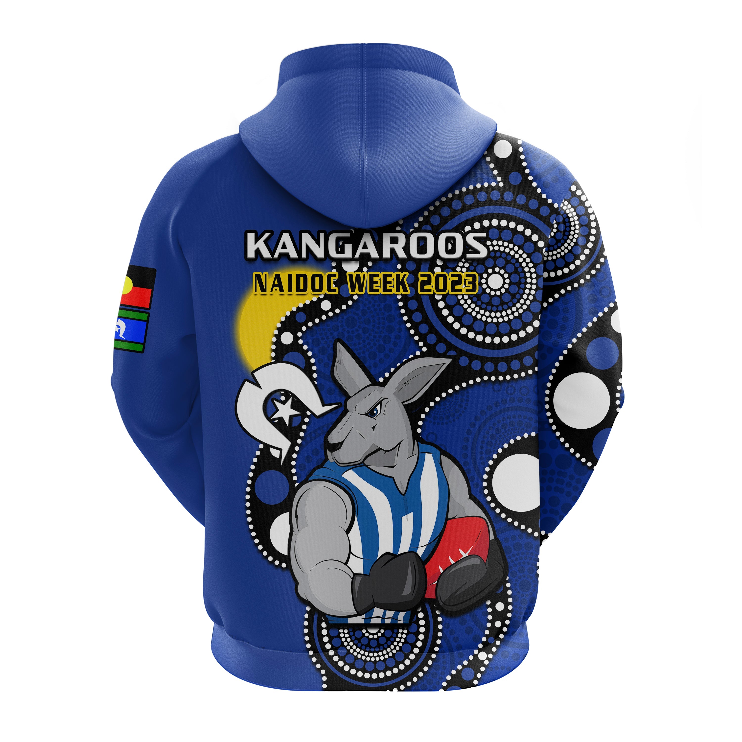 North Melbourne Football NAIDOC 2023 Hoodie Roos For Our Elders Indigenous - Vibe Hoodie Shop