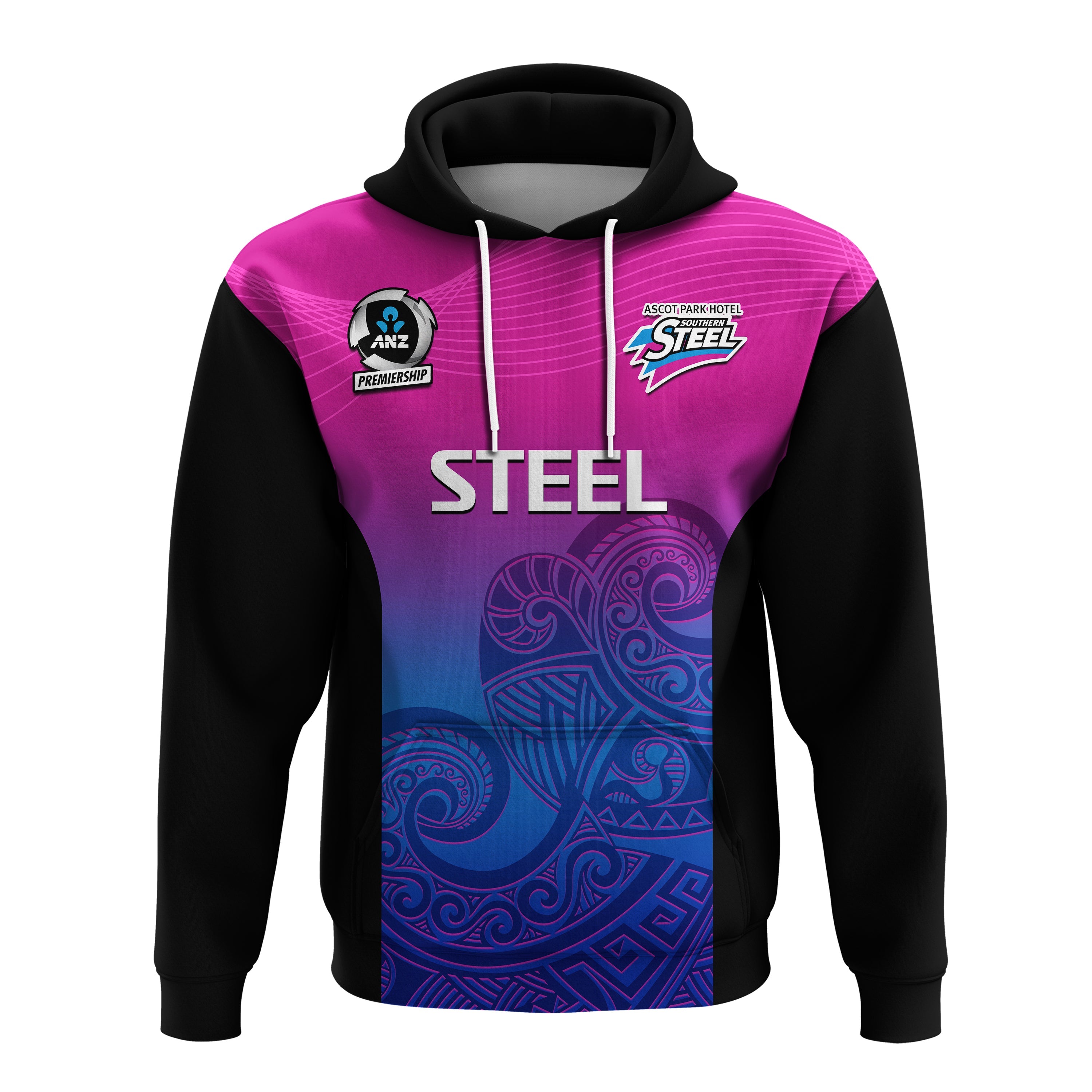 Aotearoa Netball Hoodie Southern Steel 2023 ANZ Premiership - Vibe Hoodie Shop