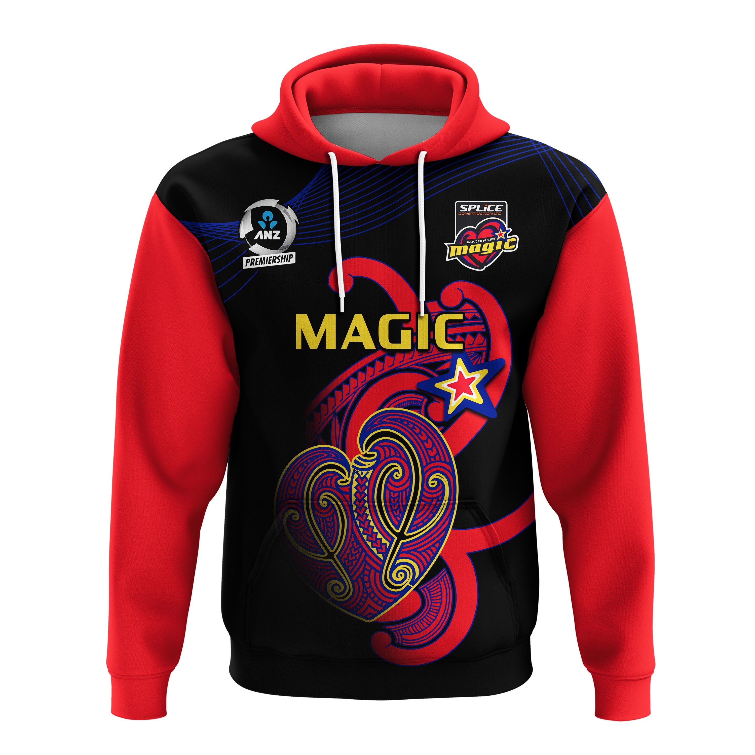 Aotearoa Netball Hoodie Waikato Bay of Plenty Magic 2023 ANZ Premiership - Vibe Hoodie Shop