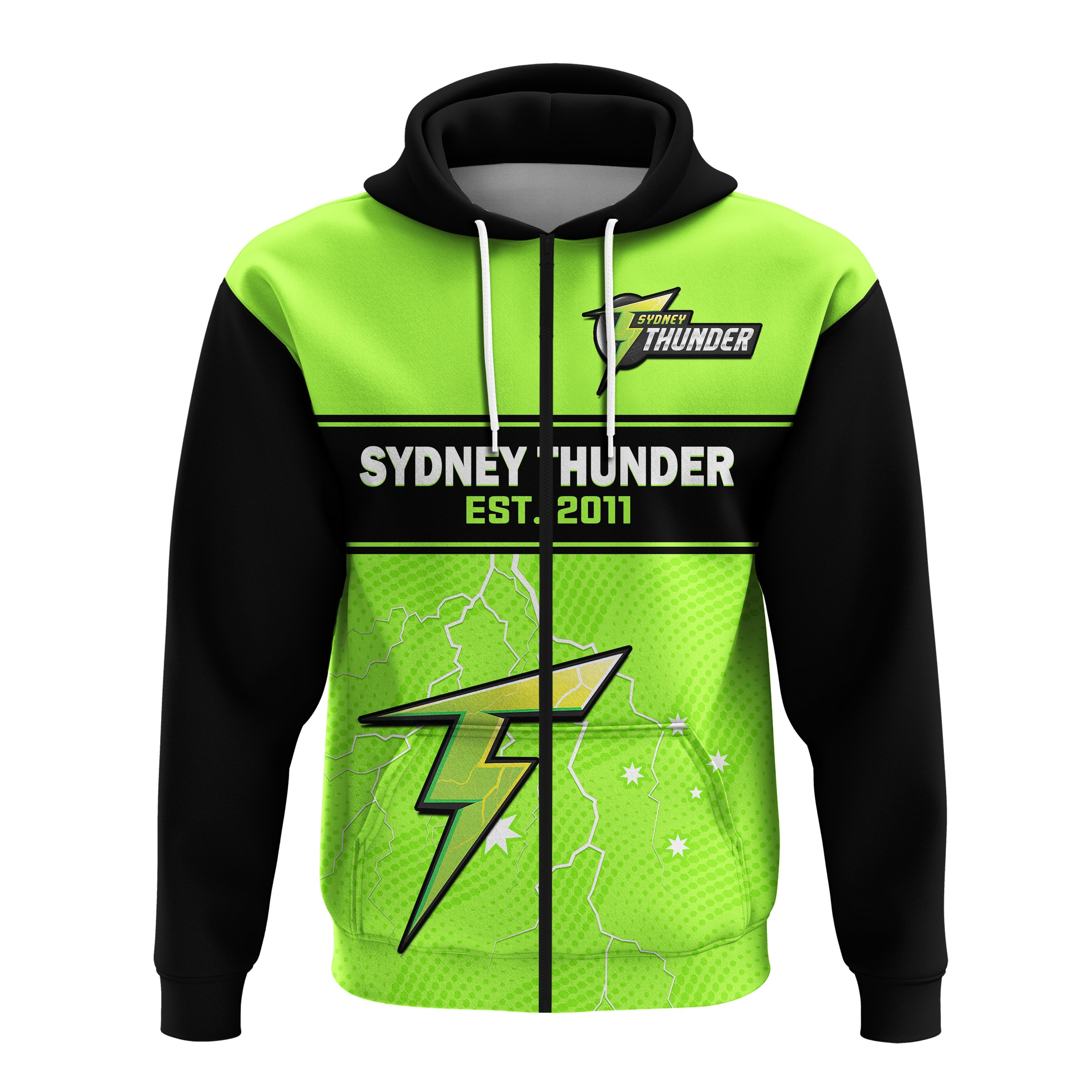 Sydney Thunder Cricket Hoodie Est 2011 Sporty - Vibe Hoodie Shop