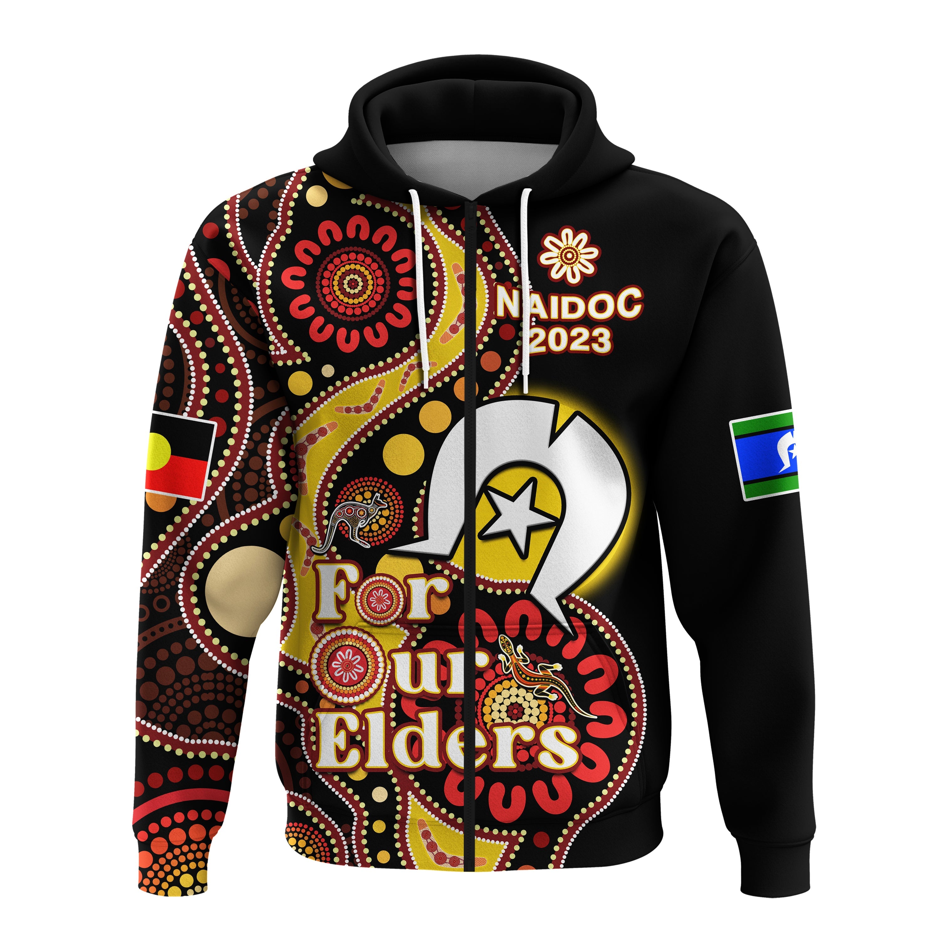 Australia NAIDOC Week 2023 Hoodie Indigenous For Our Elders - Vibe Hoodie Shop