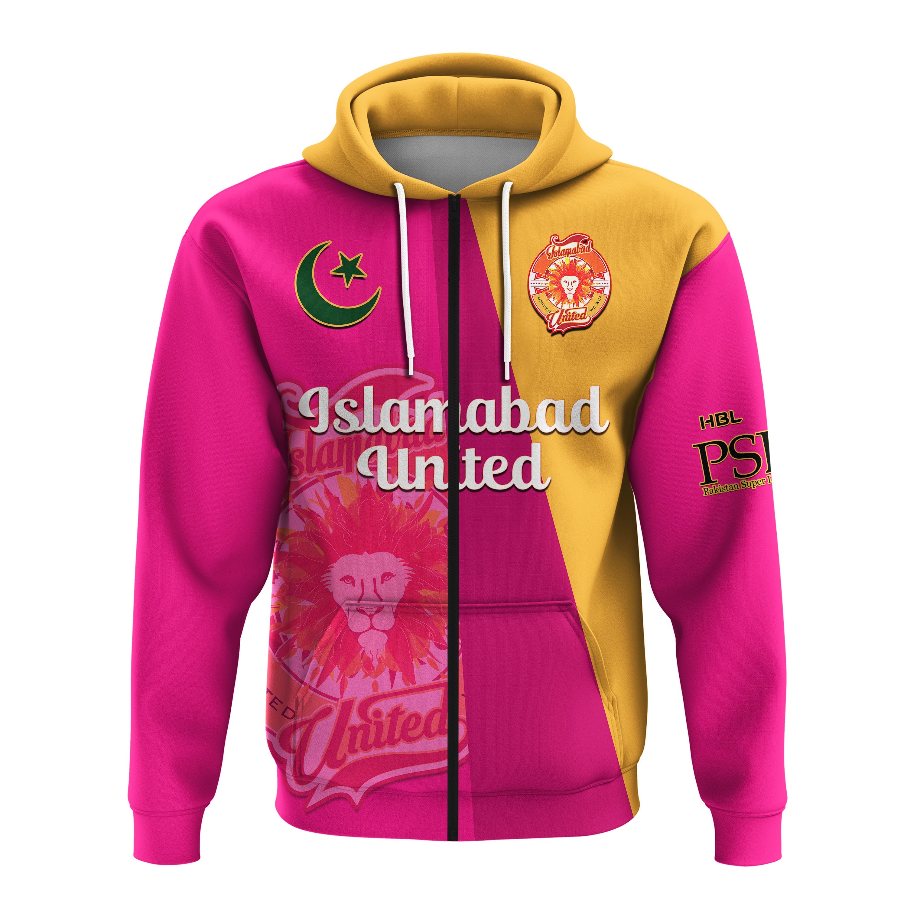 (Custom Text And Number) Islamabad United Cricket Hoodie Sherus HBL PSL 2023 Mantegna Dynamic - Vibe Hoodie Shop
