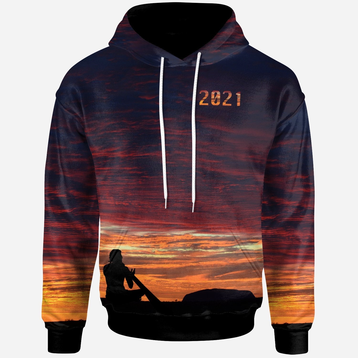 Australia Hoodie - Uluru Sky View 2021 - Vibe Hoodie Shop