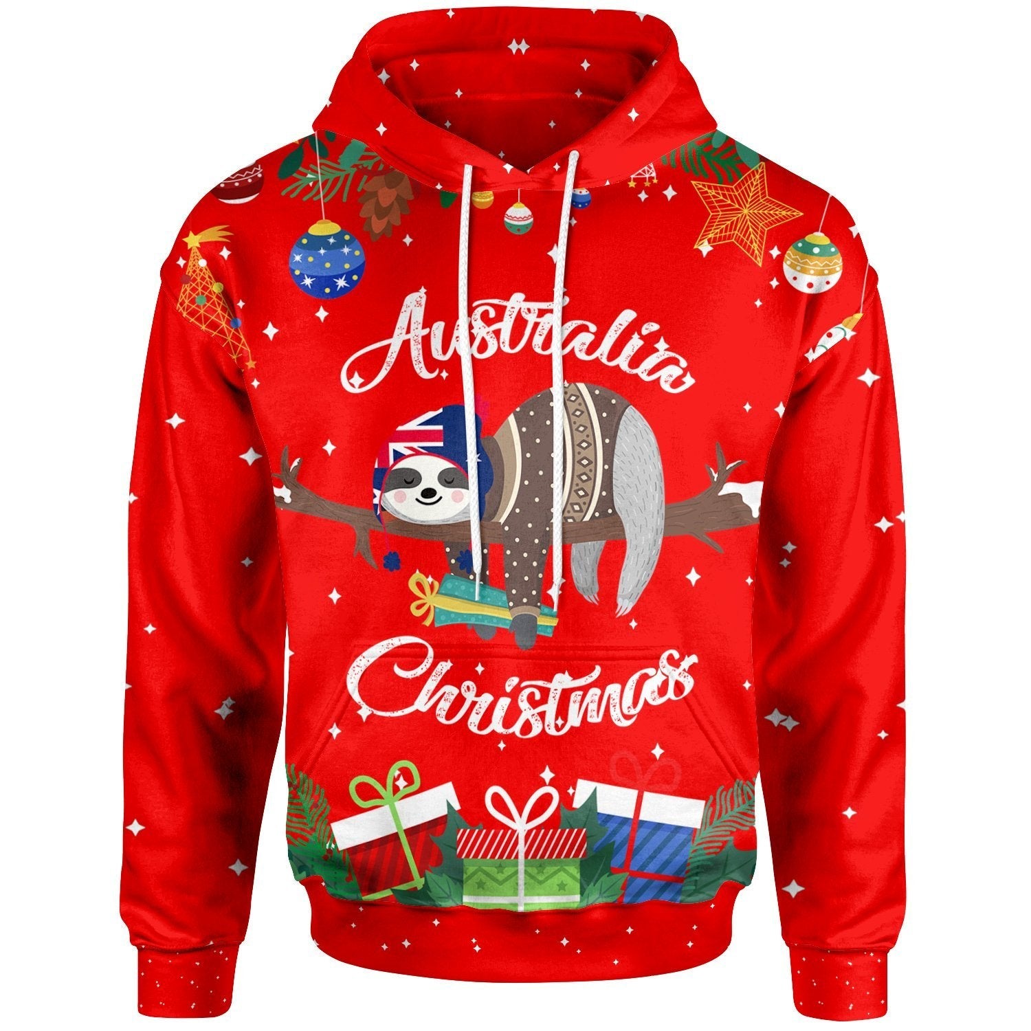 Australia Christmas Hoodie Red - Merry Christmas - Vibe Hoodie Shop