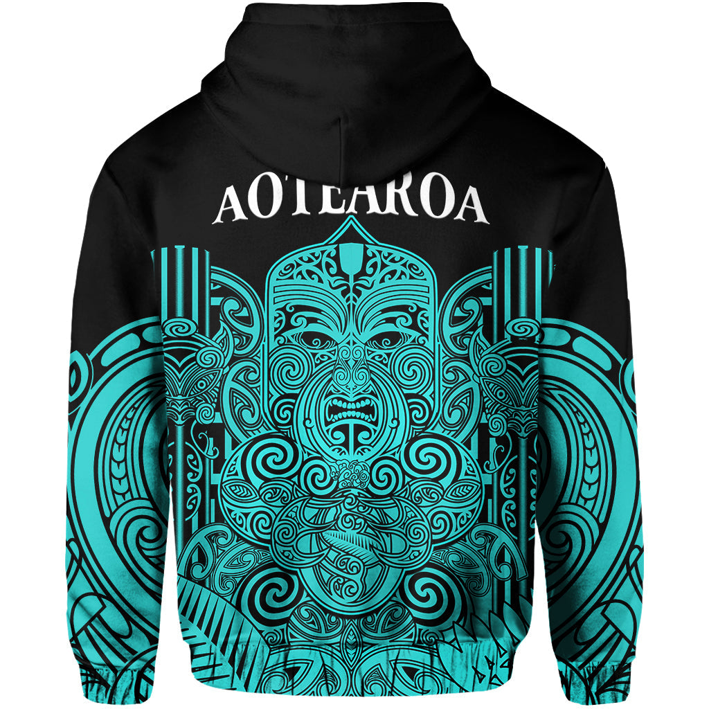 New Zealand Tiki Rugby Hoodie NZ Maori Koru Pattern Ver.02 - Vibe Hoodie Shop