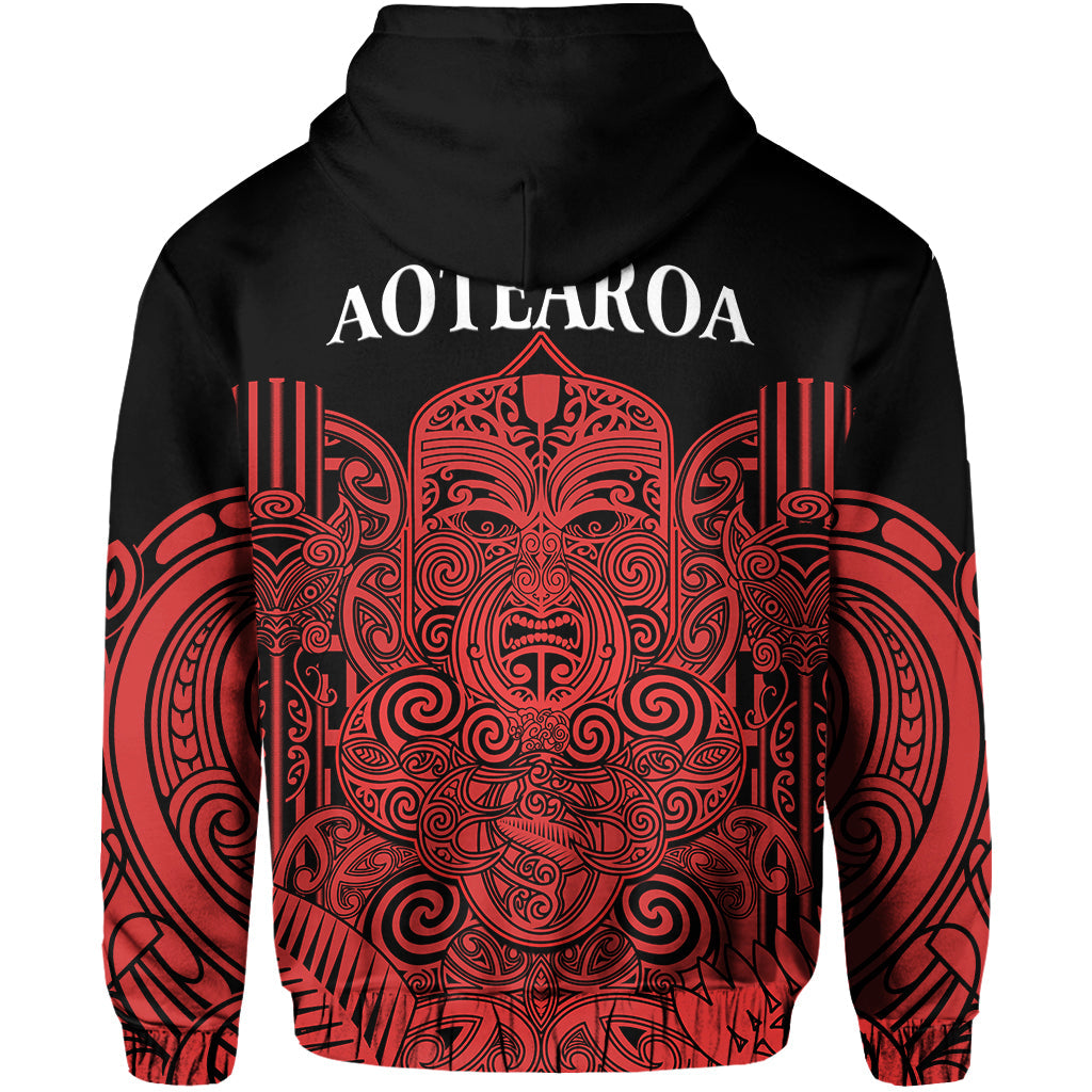 New Zealand Tiki Rugby Hoodie NZ Maori Koru Pattern Ver.03 - Vibe Hoodie Shop
