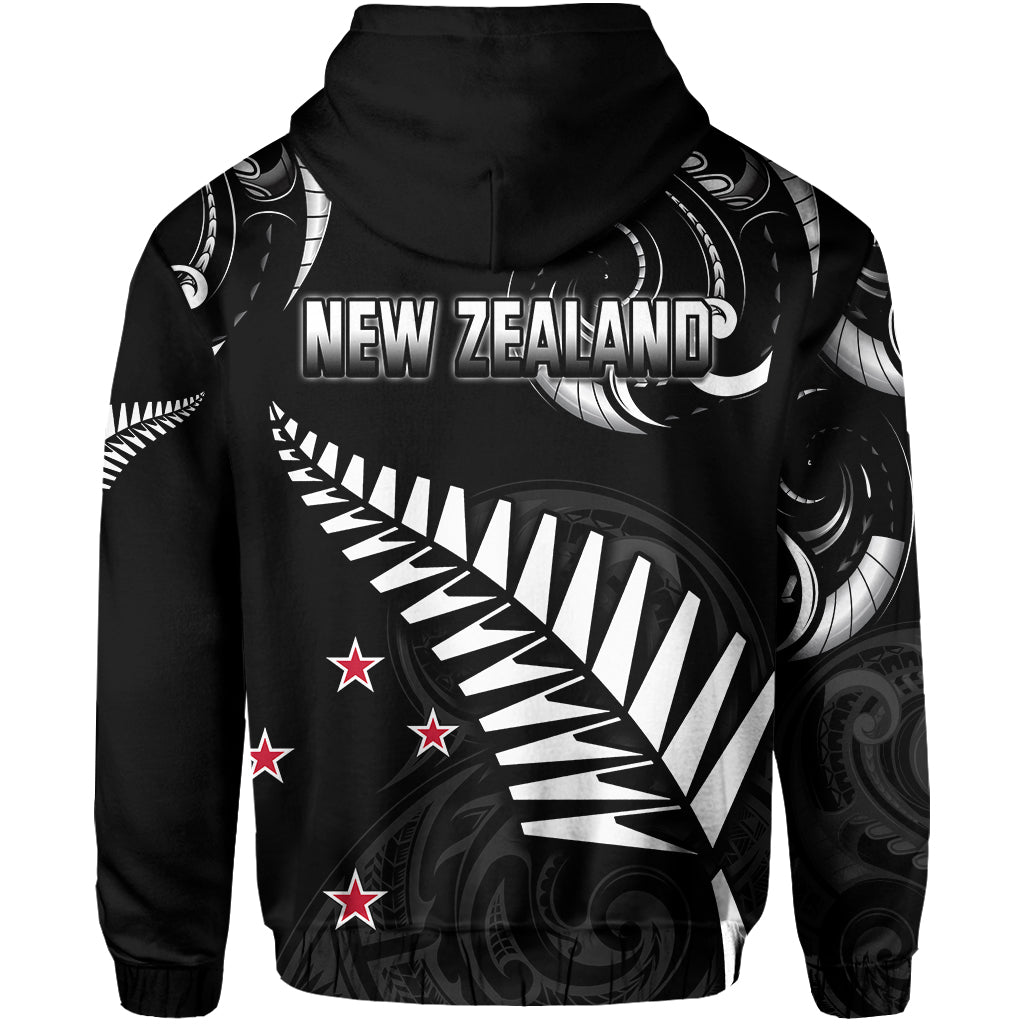 New Zealand Cricket Hoodie Go Black Cap Champions Mix Maori Kiwis LT13 - Vibe Hoodie Shop