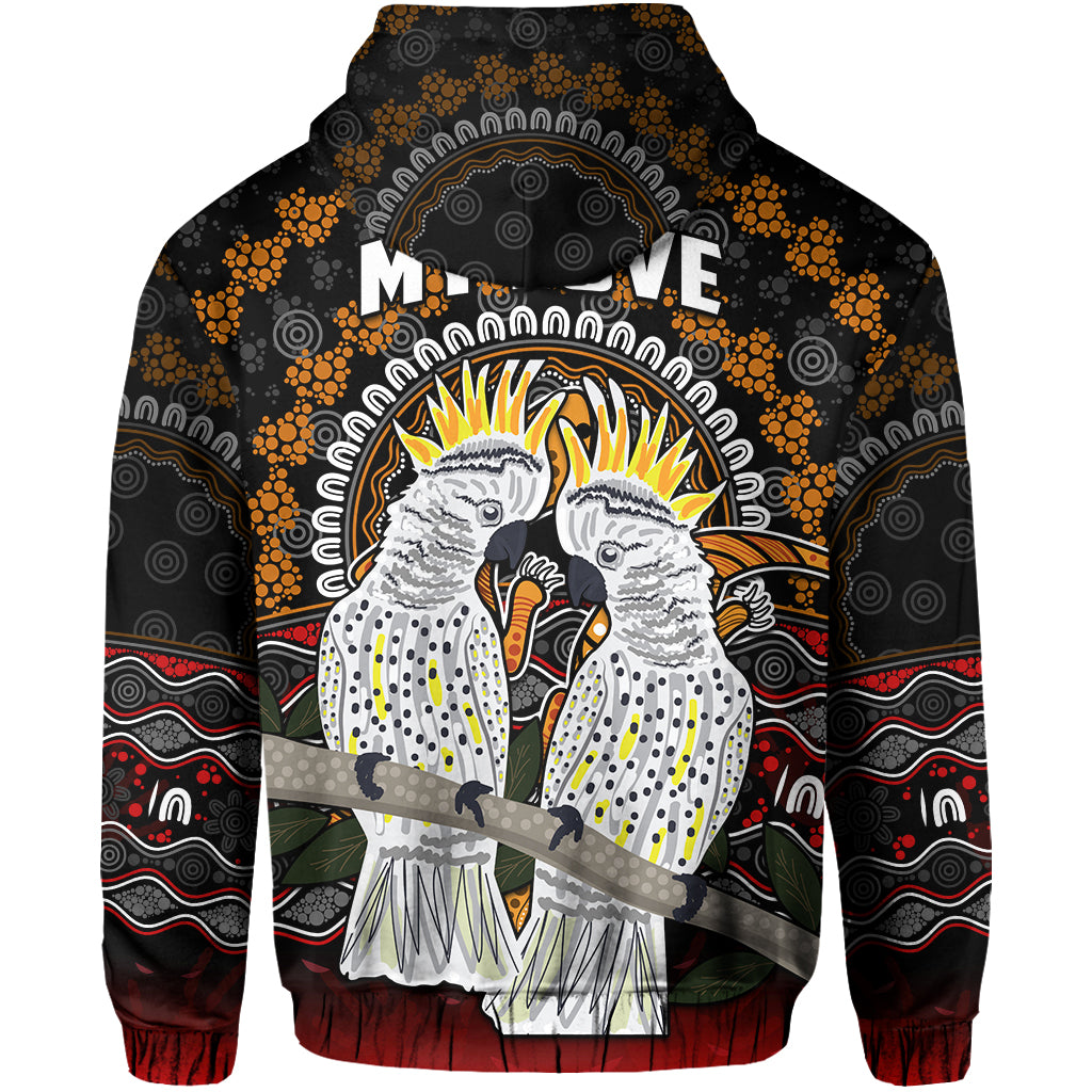 (Custom Personalised) Australia Valentine Hoodie Aboriginal Couple Cockatoos MY LOVE LT13 - Vibe Hoodie Shop