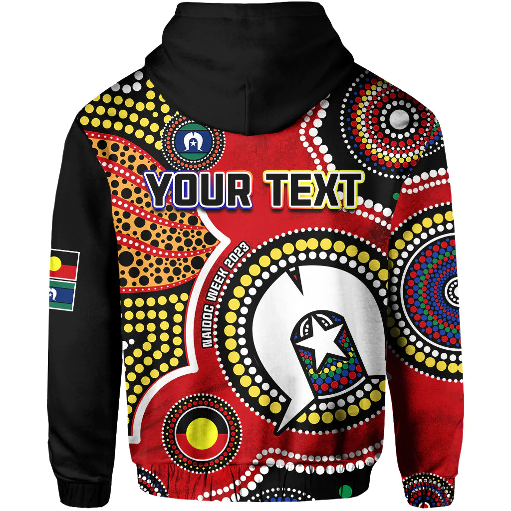 (Custom Personalised) Australia NAIDOC Week Hoodie For Our Elders Aborigines and Islanders Flag LT13 - Vibe Hoodie Shop