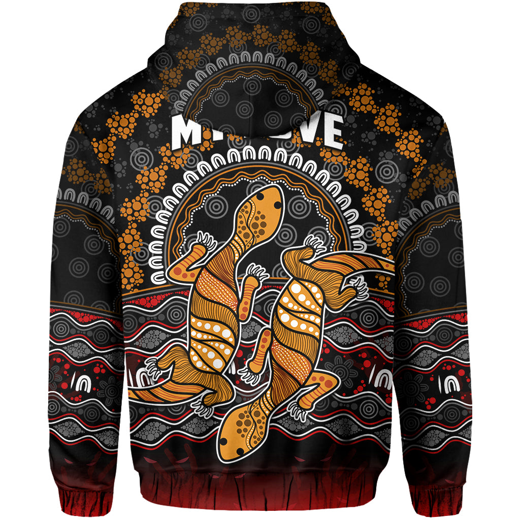 (Custom Personalised) Australia Valentine Hoodie Aboriginal Couple Lizards MY LOVE LT13 - Vibe Hoodie Shop