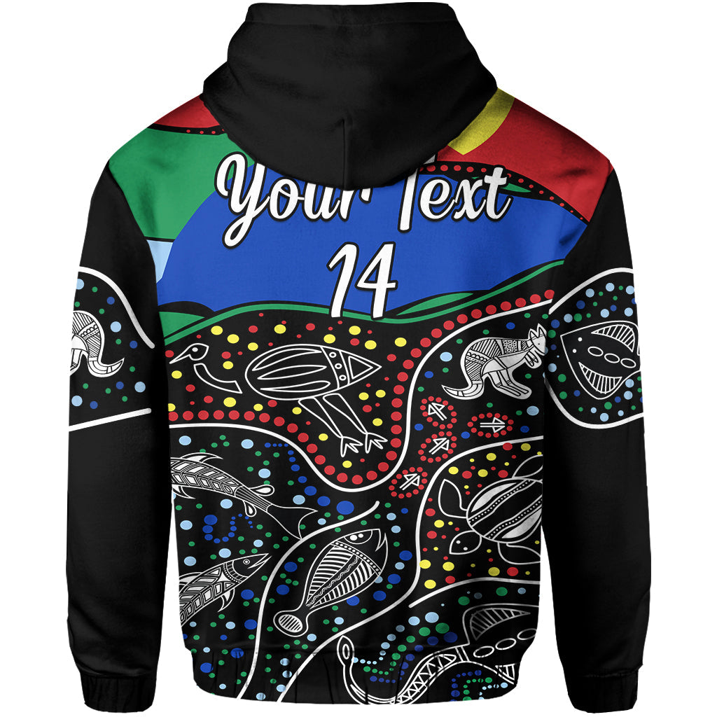 (Custom Text and Number) NAIDOC Week Hoodie National Aborigines And Torres Strait Islander Animals Aboriginal Art - Vibe Hoodie Shop