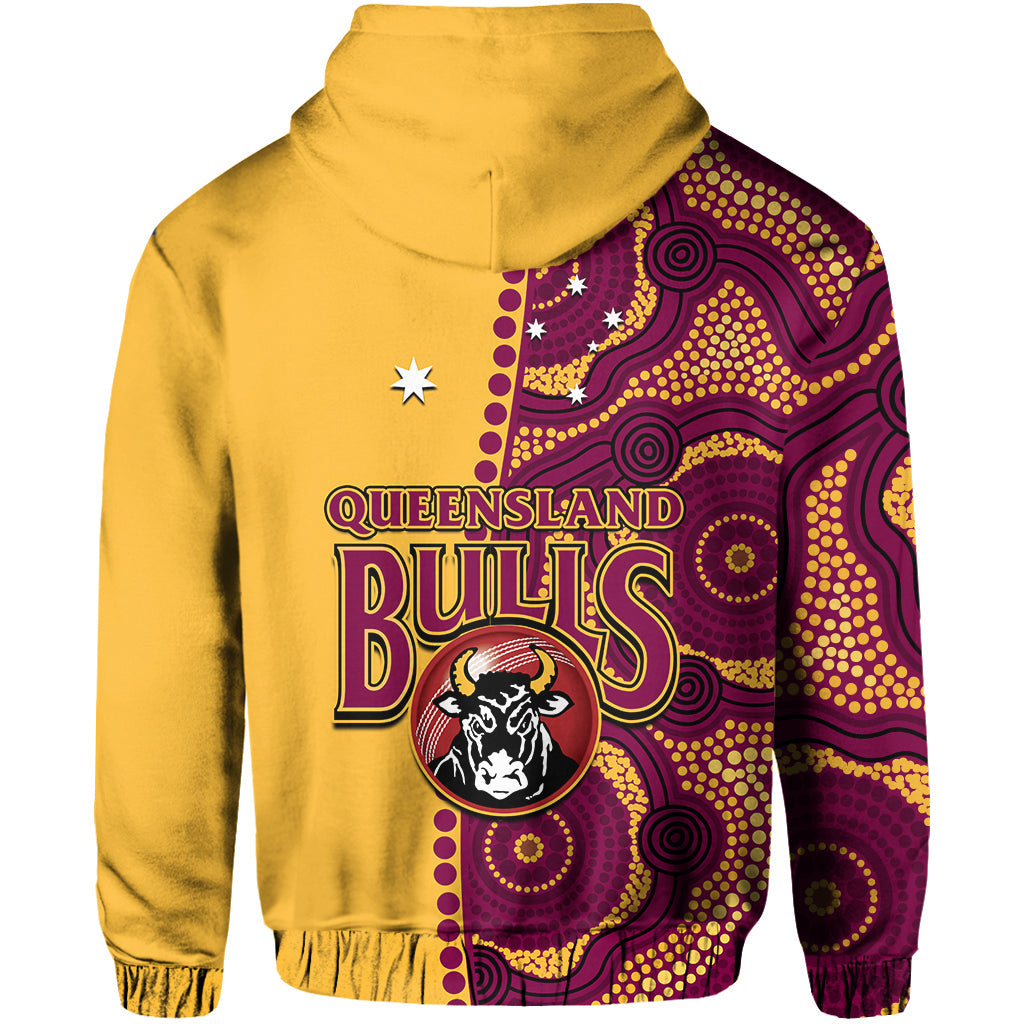 Queensland Cricket 2023 Hoodie Bulls Sheffield Shield Indigenous - Vibe Hoodie Shop