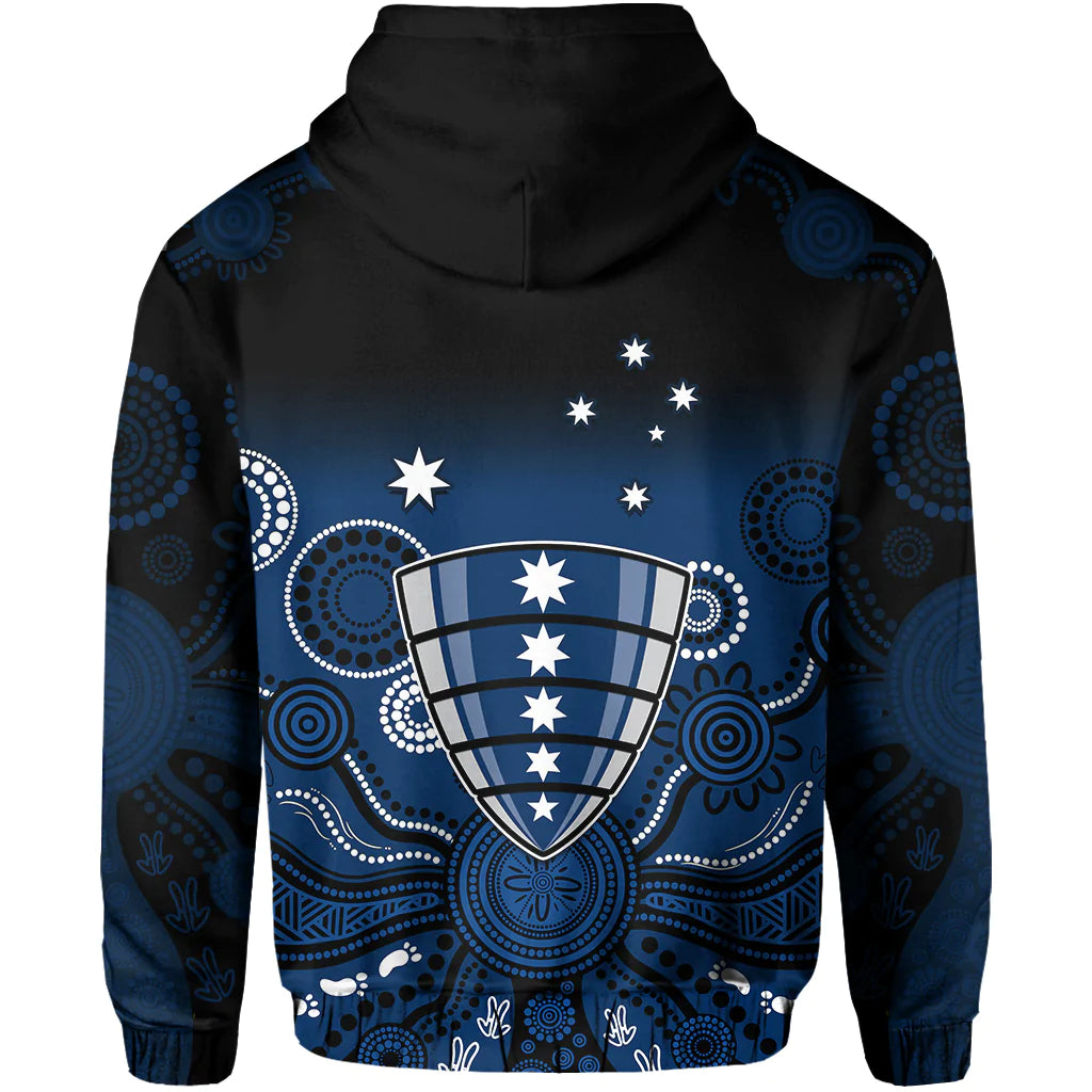 Melbourne Rebels Rugby Hoodie Gradient Aboriginal - Vibe Hoodie Shop