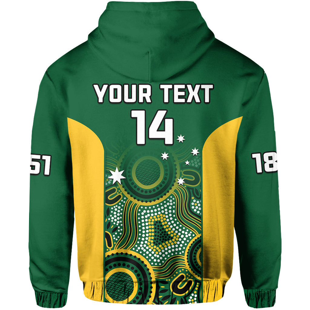 (Custom Text And Number) Tasmania Cricket 2023 Hoodie Tigers Sheffield Shield Indigenous - Vibe Hoodie Shop