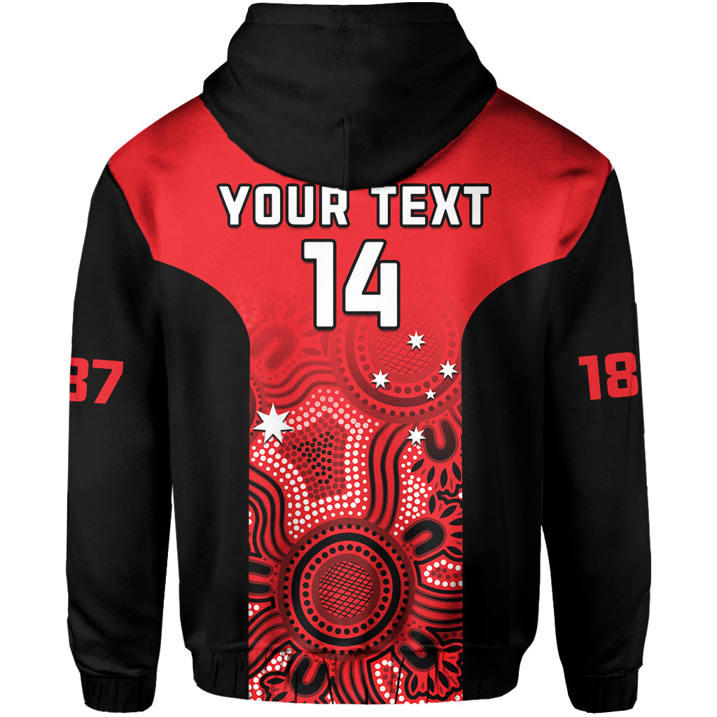 (Custom Text And Number) South Australia Cricket 2023 Hoodie West End Redbacks Sheffield Shield Indigenous - Vibe Hoodie Shop