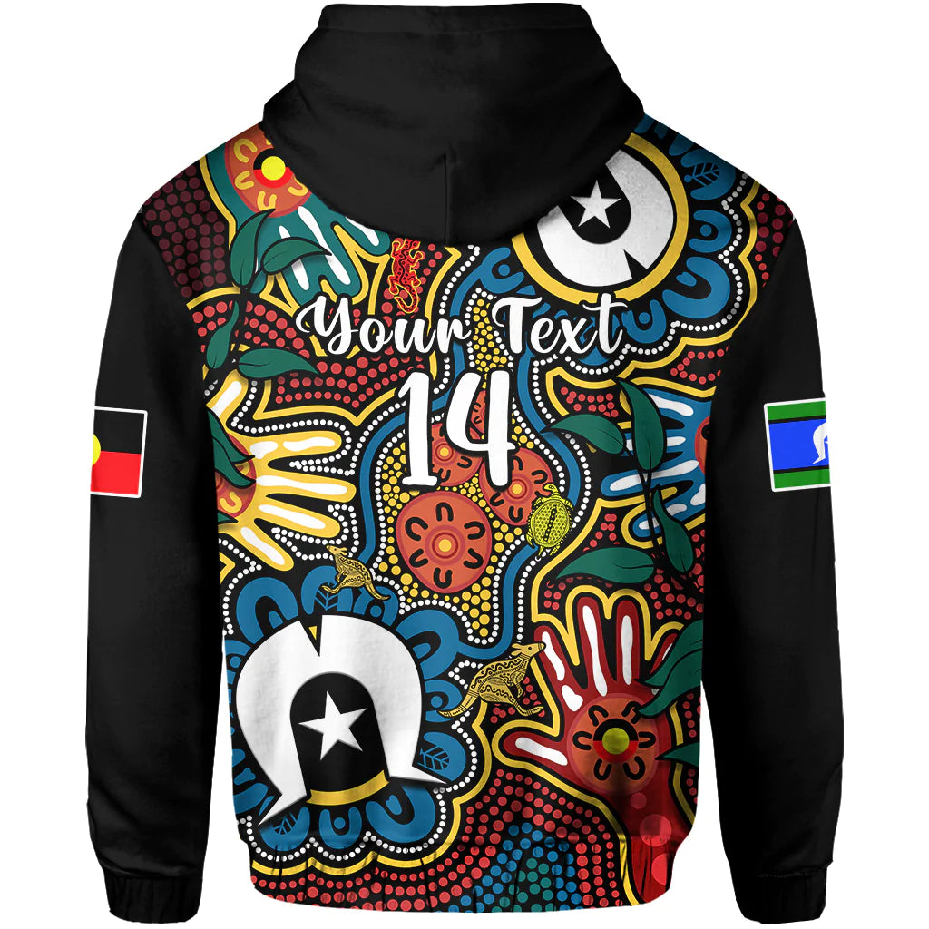(Custom Text And Number) Australia NAIDOC Week 2023 Hoodie For Our Elders Indigenous - Vibe Hoodie Shop