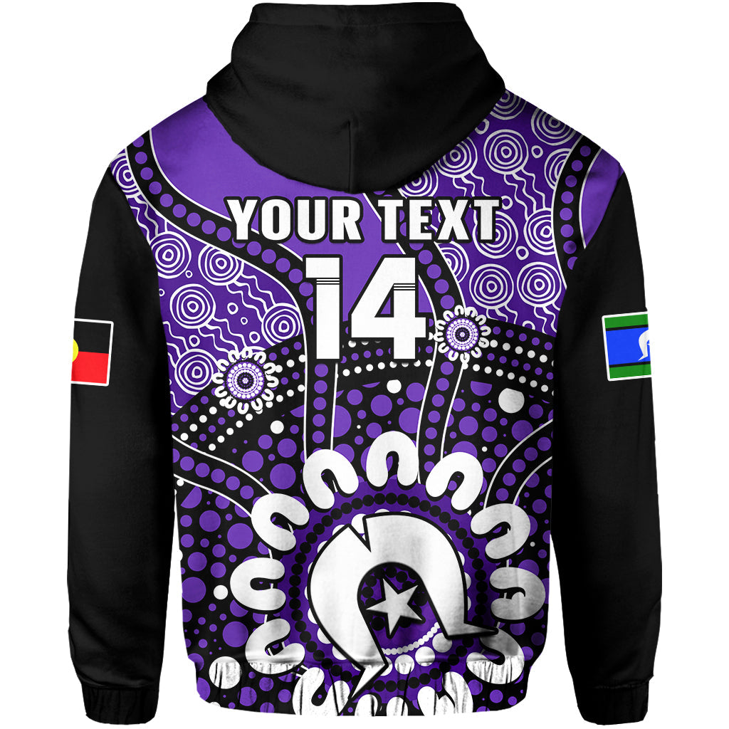 (Custom Text And Number) Hobart Hurricanes NAIDOC 2023 Hoodie Indigenous For Our Elders - Vibe Hoodie Shop