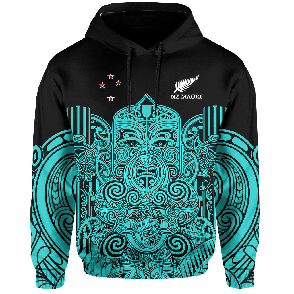 (Custom Text And Number) New Zealand Tiki Rugby Hoodie NZ Maori Koru Pattern Ver.02 - Vibe Hoodie Shop