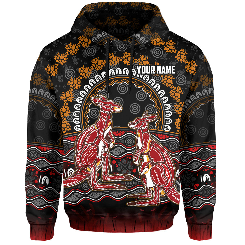 (Custom Personalised) Australia Valentine Hoodie Aboriginal Couple Kangaroos MY LOVE LT13 - Vibe Hoodie Shop