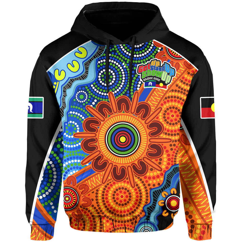 (Custom Text and Number) NAIDOC Week 2022 Hoodie Aboriginal and Torres Strait Islanders Together LT13 - Vibe Hoodie Shop