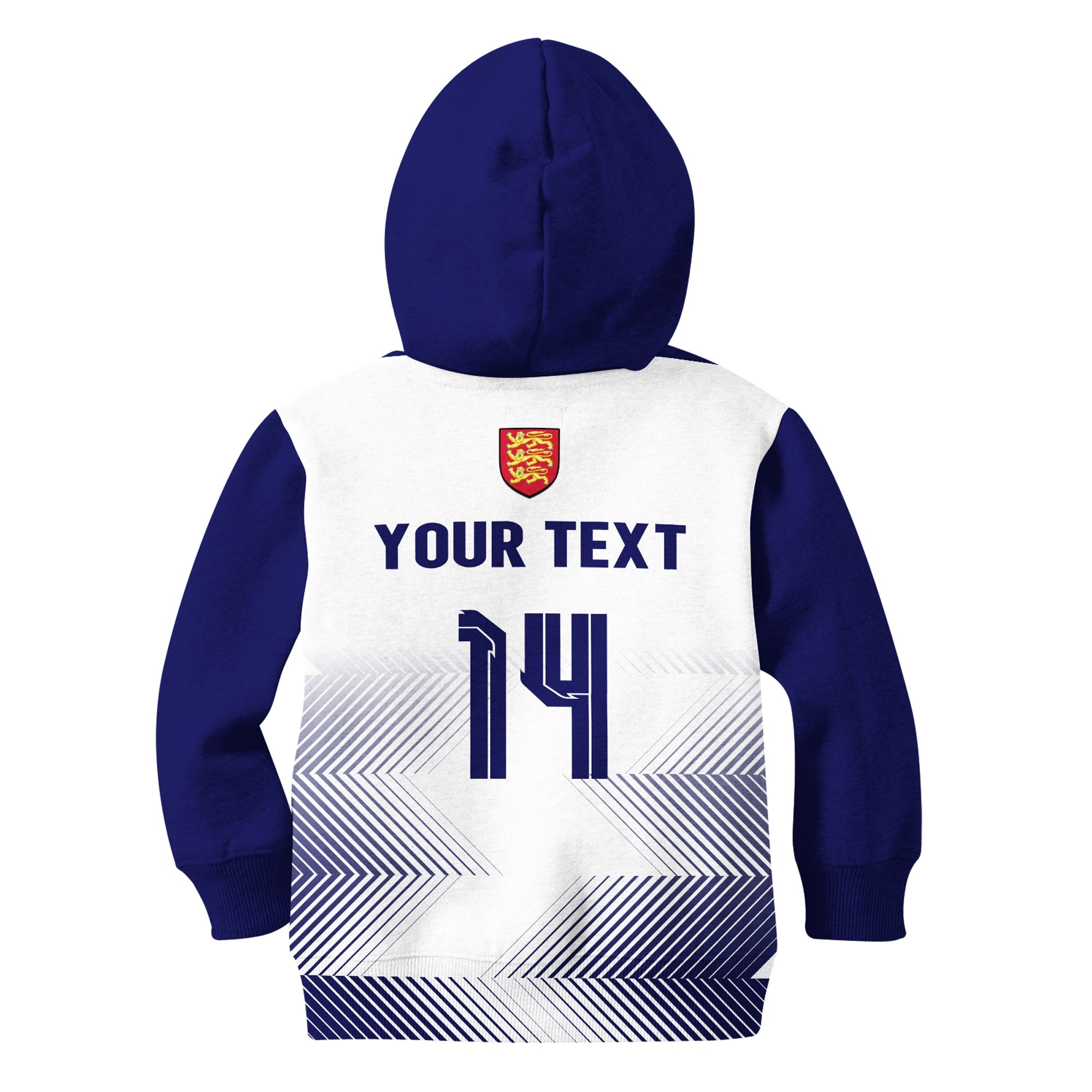 (Custom Text And Number) England Rugby Hoodie KID National Team Sporty Style - Vibe Hoodie Shop