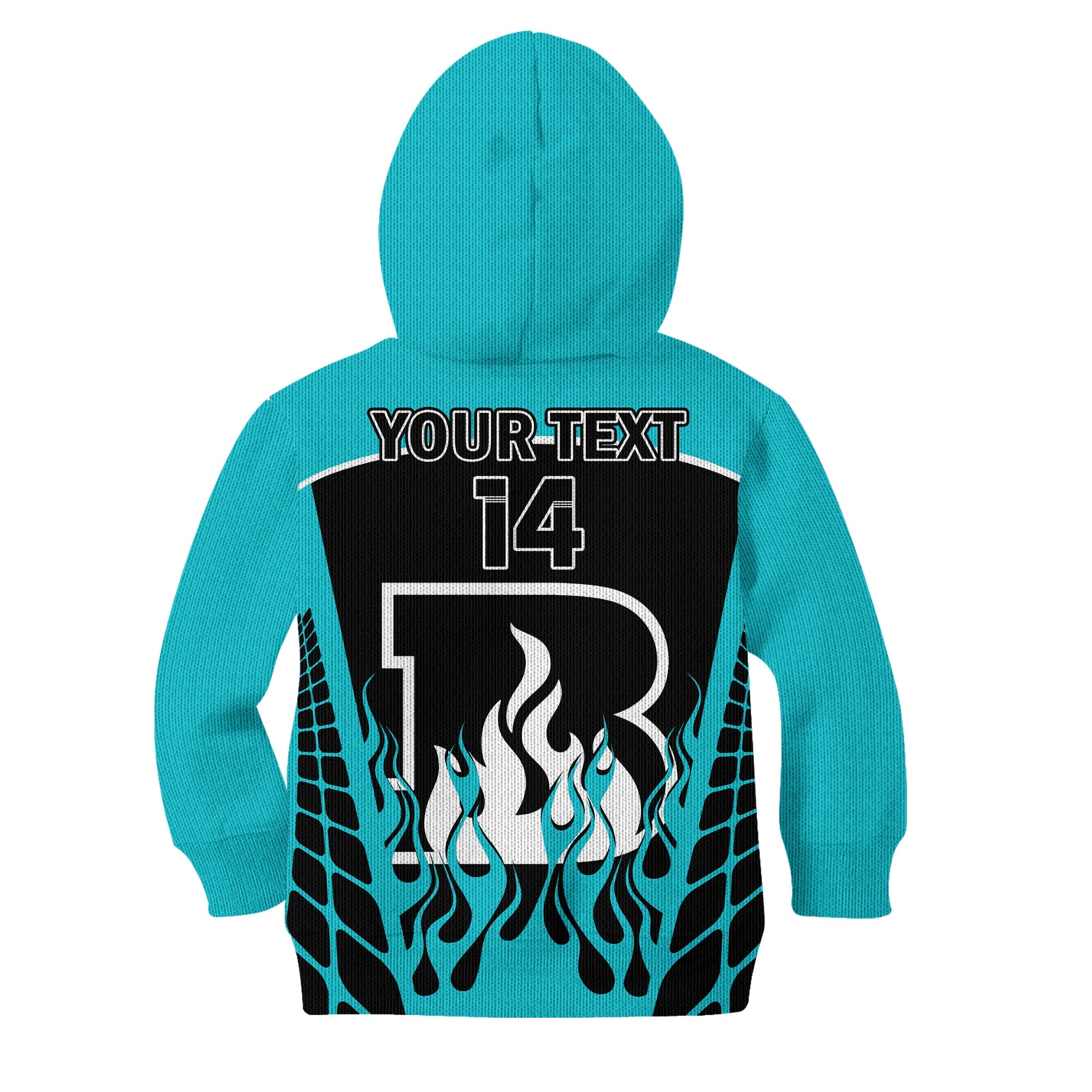 (Custom Text And Number) Brisbane Heat Cricket 2023 Hoodie KID Simple Style - Vibe Hoodie Shop