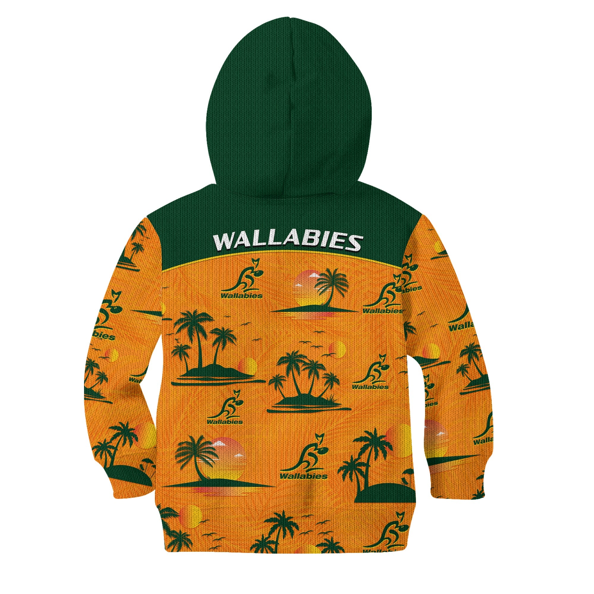 Wallabies Australian Rugby Hoodie KID Hawaii Style - Vibe Hoodie Shop