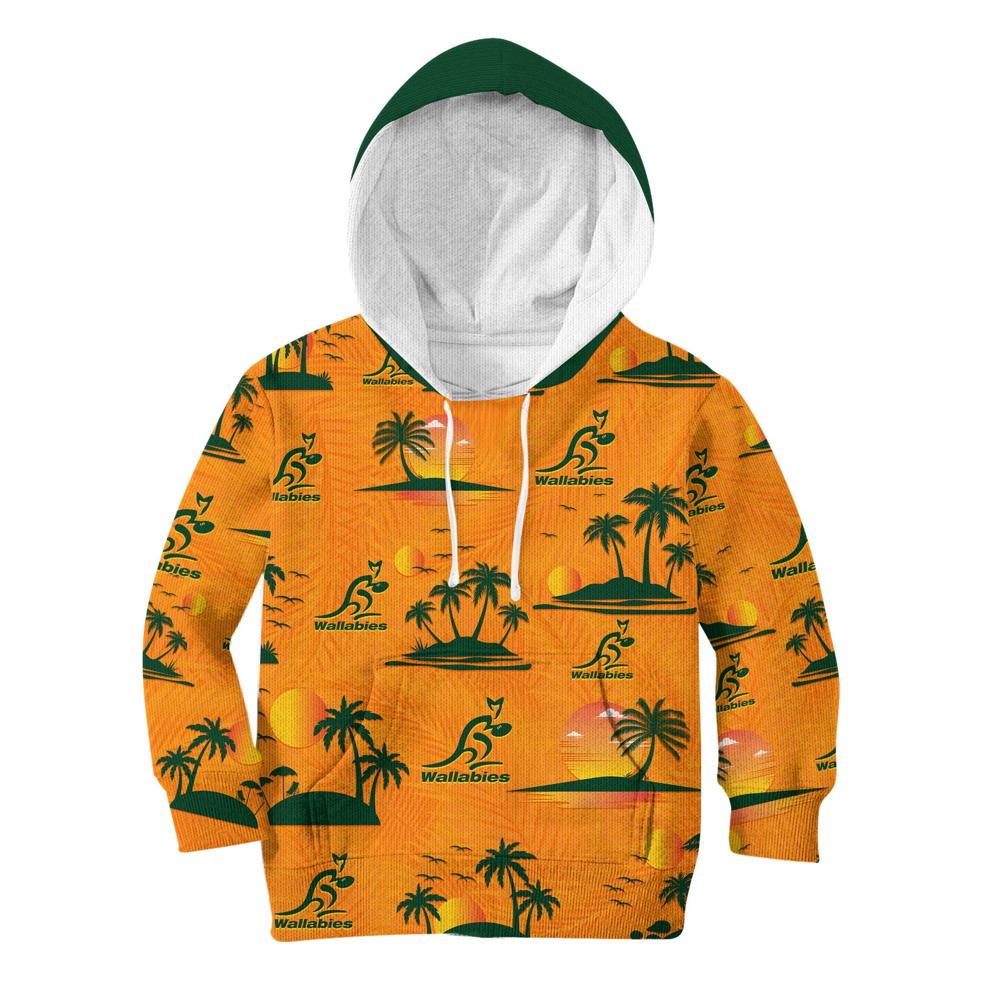 Wallabies Australian Rugby Hoodie KID Hawaii Style - Vibe Hoodie Shop