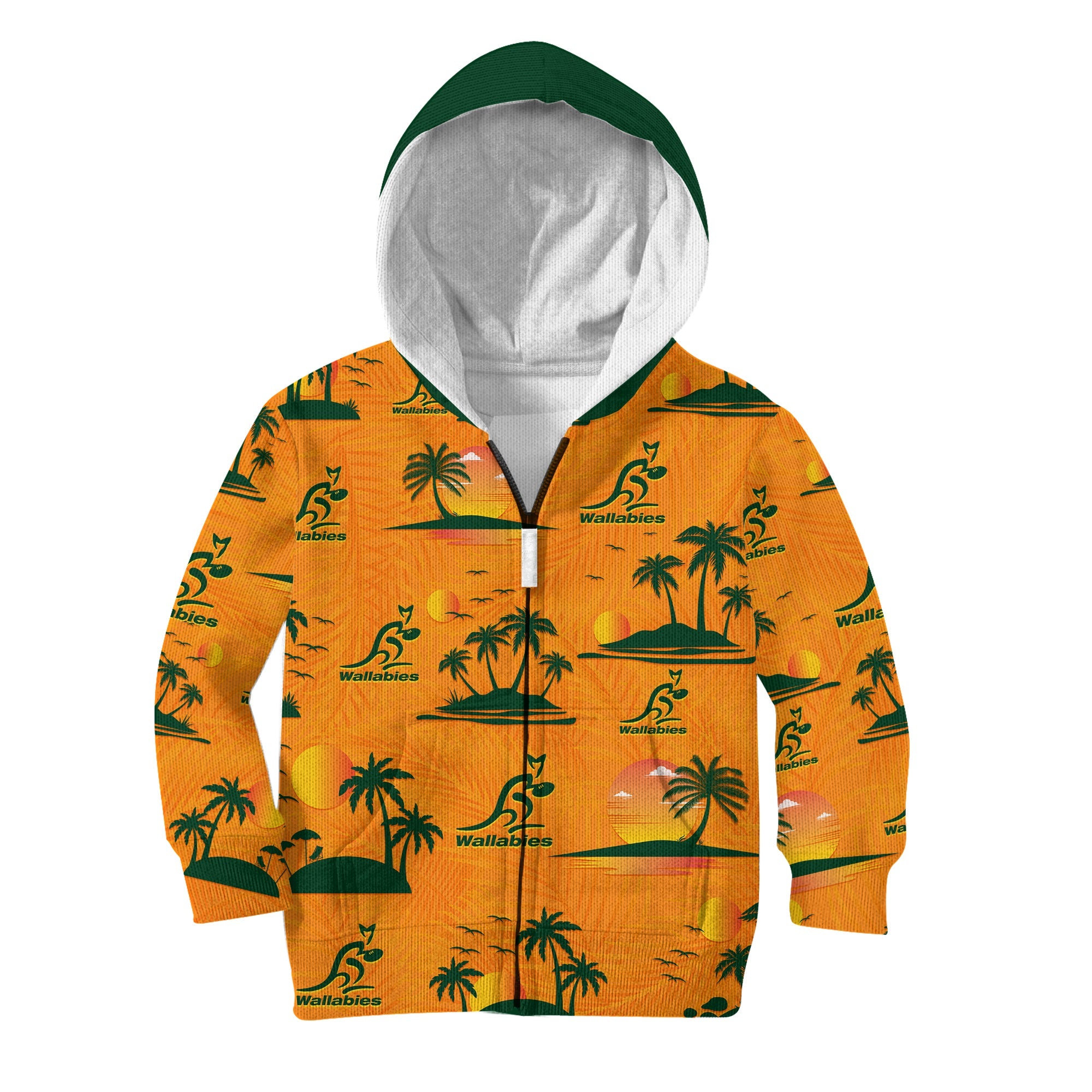 Wallabies Australian Rugby Hoodie KID Hawaii Style - Vibe Hoodie Shop