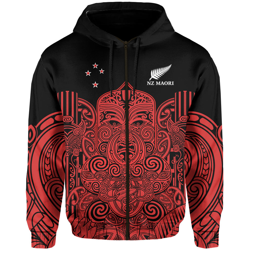 New Zealand Tiki Rugby Hoodie NZ Maori Koru Pattern Ver.03 - Vibe Hoodie Shop