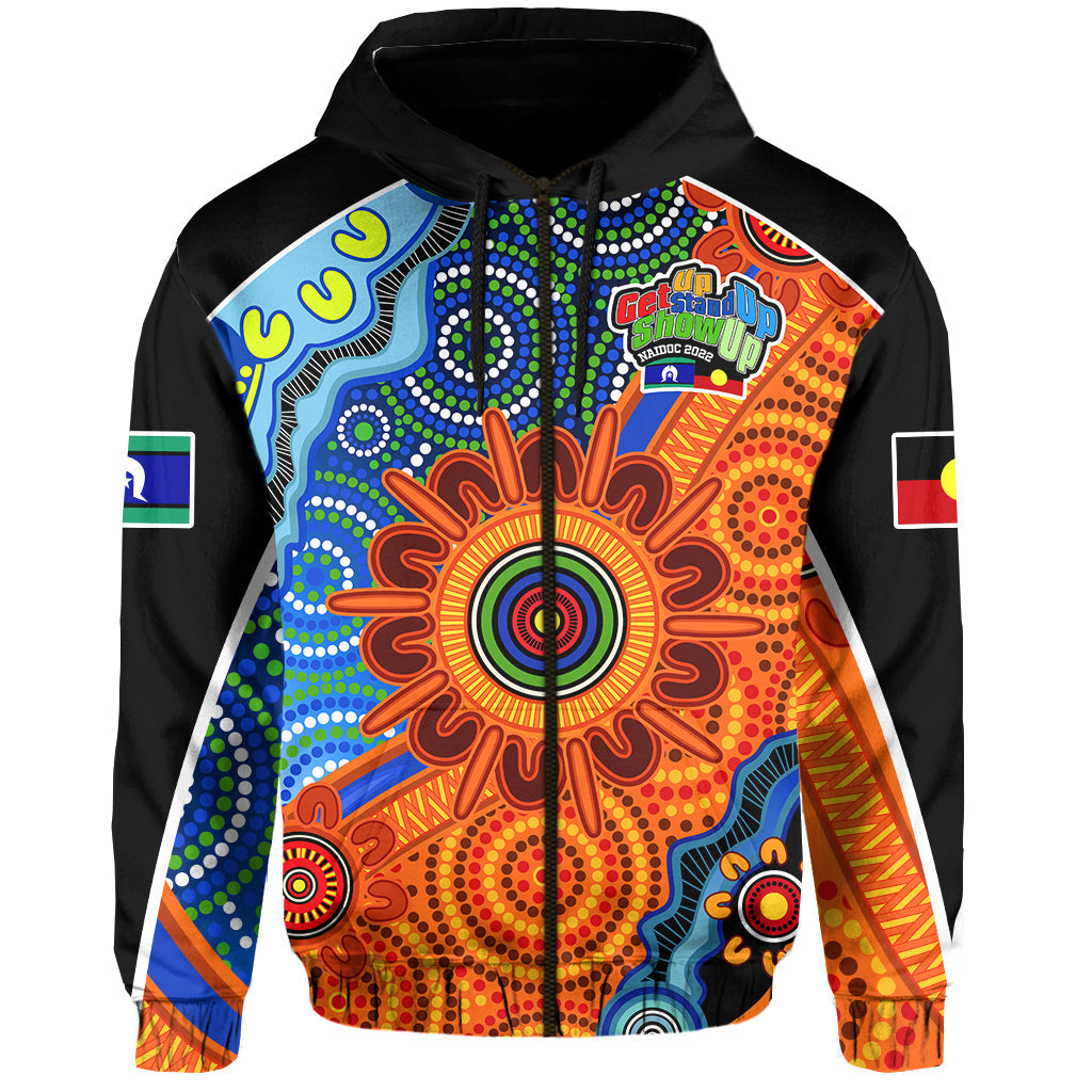 (Custom Text and Number) NAIDOC Week 2022 Hoodie Aboriginal and Torres Strait Islanders Together LT13 - Vibe Hoodie Shop