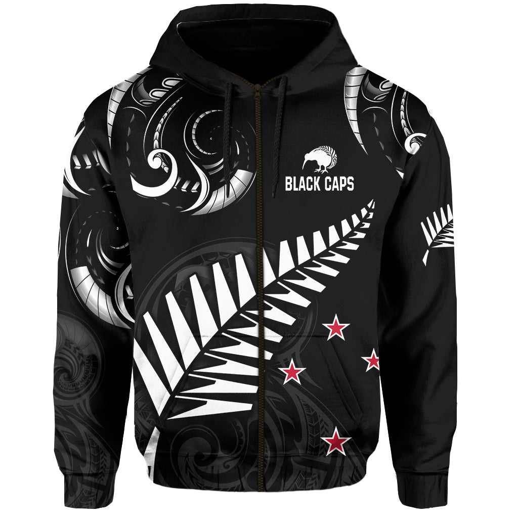 New Zealand Cricket Hoodie Go Black Cap Champions Mix Maori Kiwis LT13 - Vibe Hoodie Shop