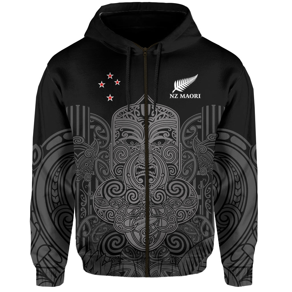 (Custom Text And Number) New Zealand Tiki Rugby Hoodie NZ Maori Koru Pattern Ver.01 - Vibe Hoodie Shop