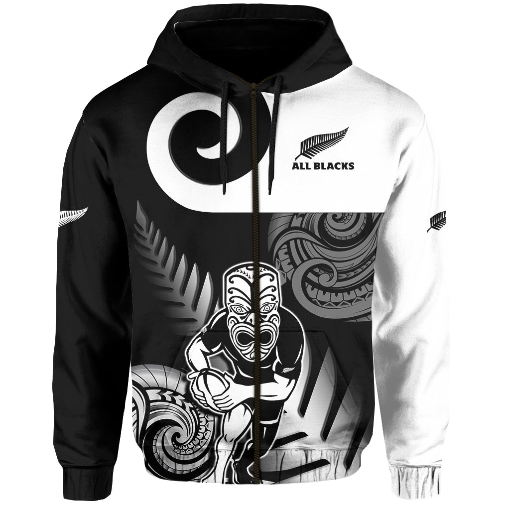 New Zealand Silver Fern Rugby Hoodie All Black Maori Koru - Vibe Hoodie Shop