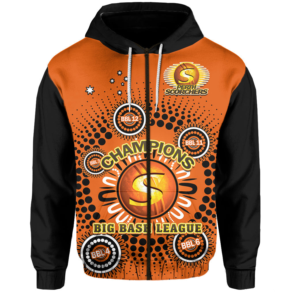 Perth Scorchers Cricket Hoodie Indigenous 5th Champions BBL Proud - Vibe Hoodie Shop