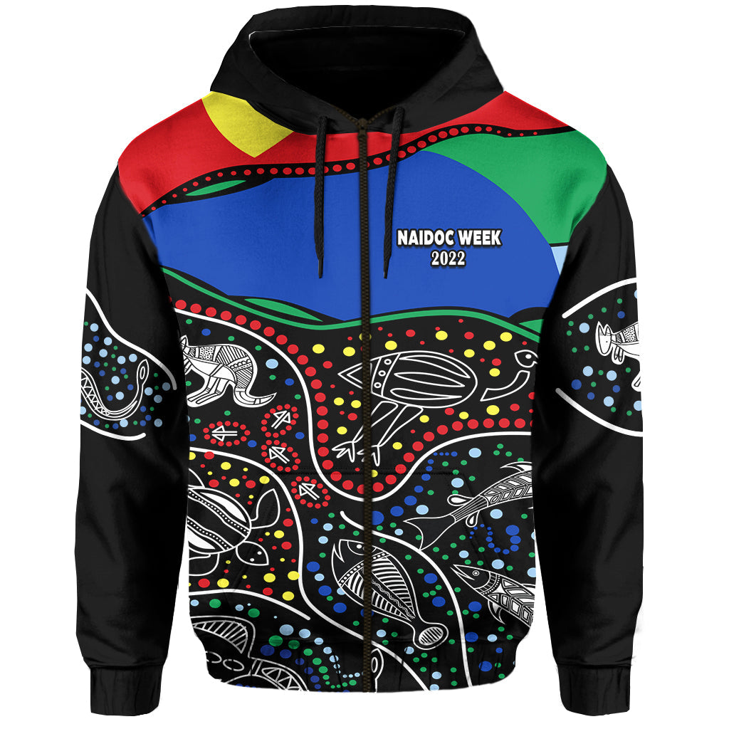 (Custom Personalised) NAIDOC Week 2022 Hoodie National Aborigines And Torres Strait Islander Animals Aboriginal - Vibe Hoodie Shop