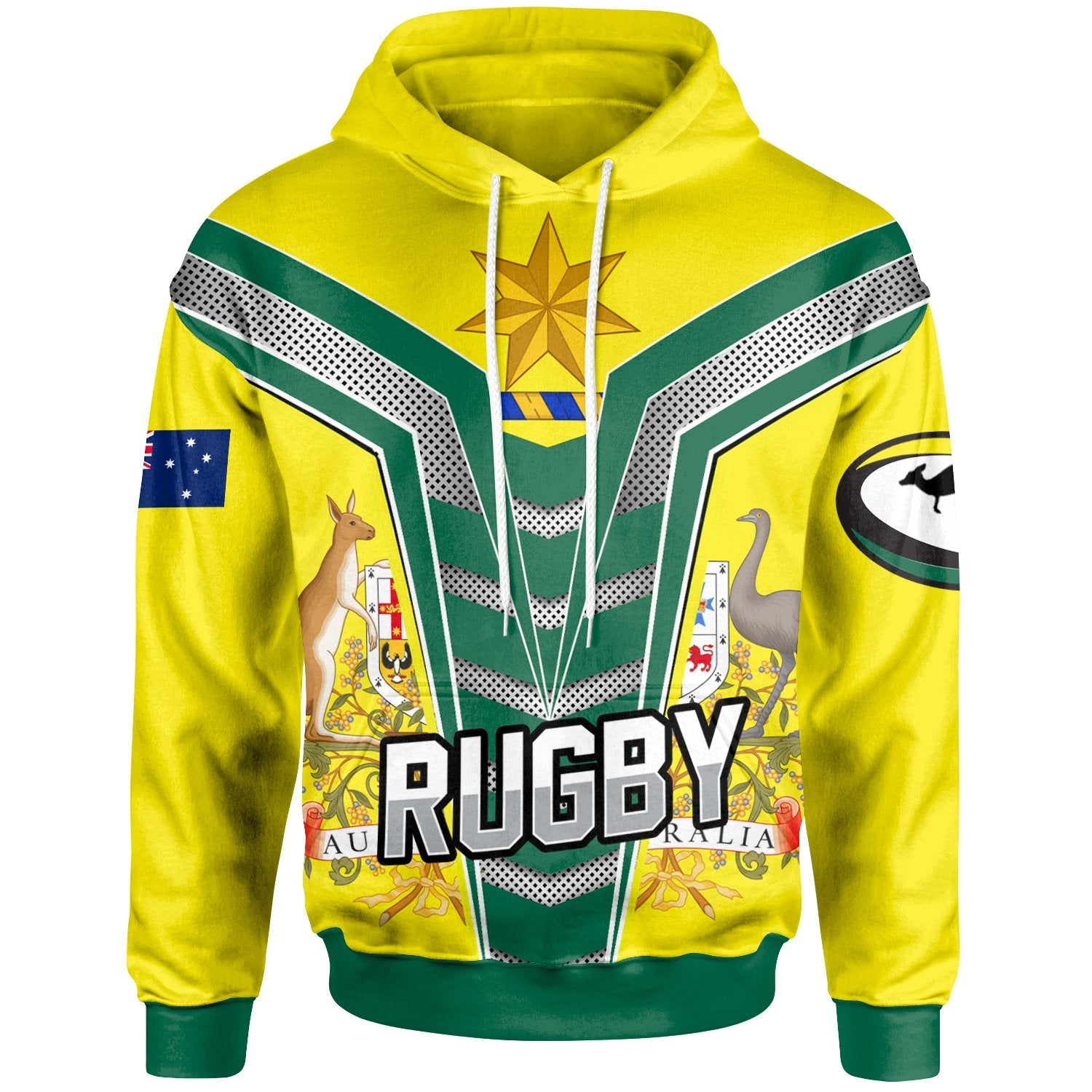 (Custom) Hoodie - The Rugby Championship - Rugby Australia - Vibe Hoodie Shop