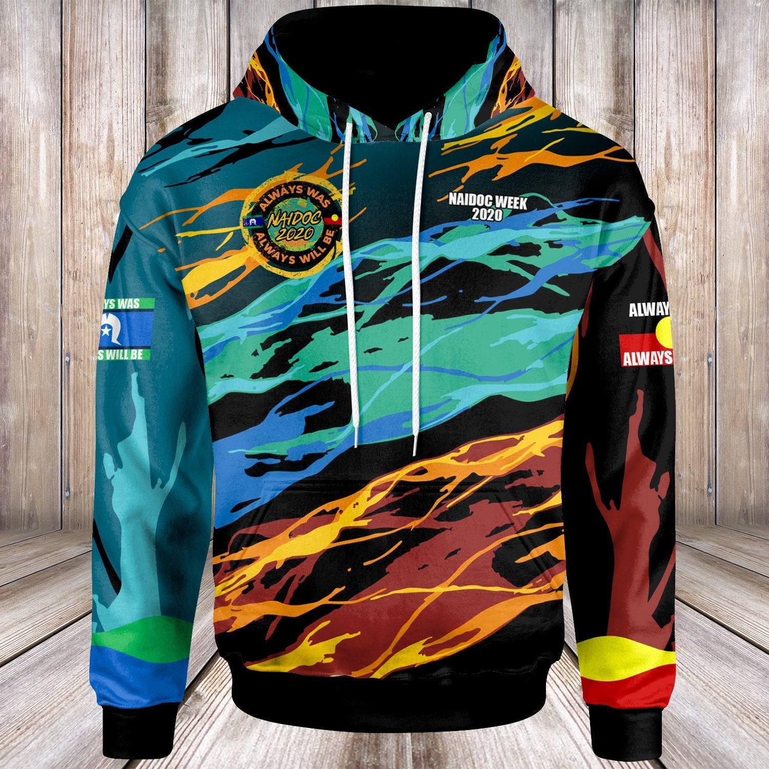 (Custom Text) Hoodie - NAIDOC Always Was, Always Will Be - Vibe Hoodie Shop