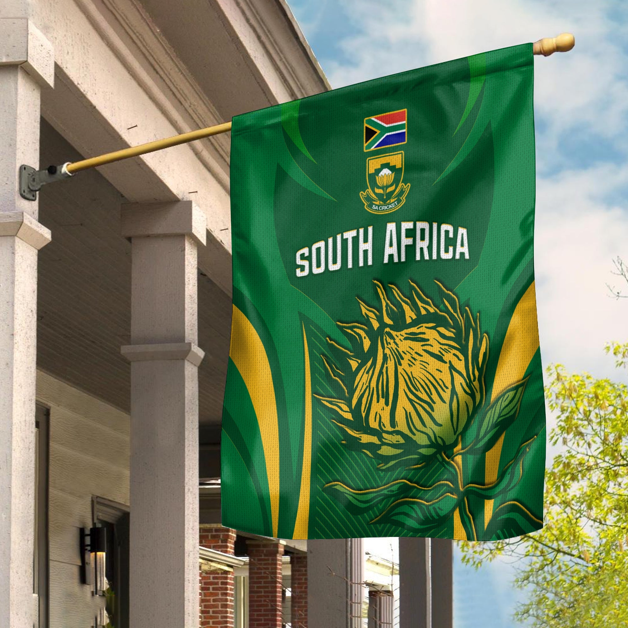 South Africa Cricket Flag Proteas Champion - Vibe Hoodie Shop