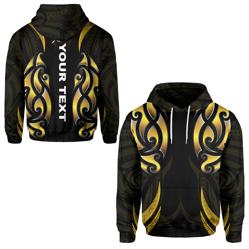 (Custom Personalised) New Zealand Maori Hoodie Simple Love Gold LT13 - Vibe Hoodie Shop