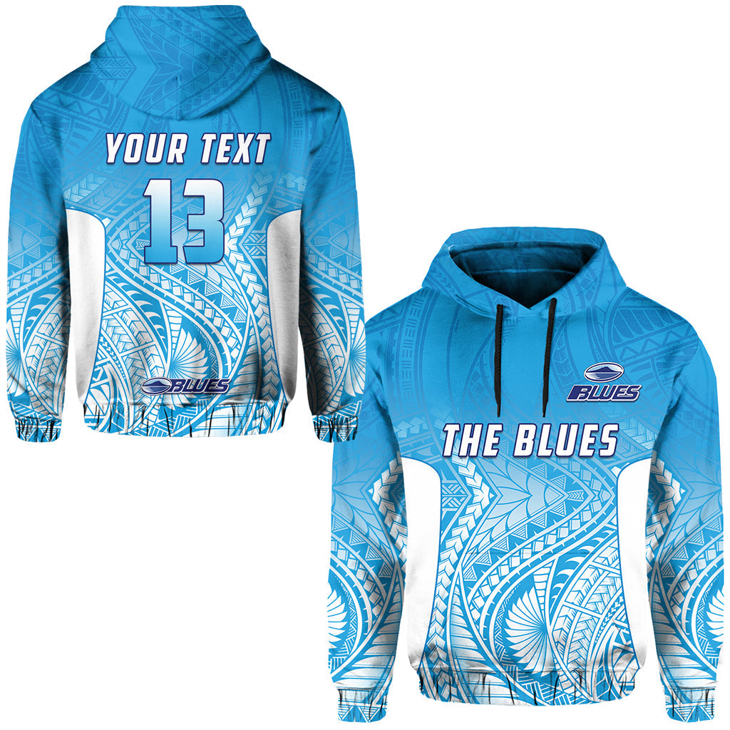 (Custom Text and Number) Blues Hoodie Super Rugby New Zealand LT13 - Vibe Hoodie Shop